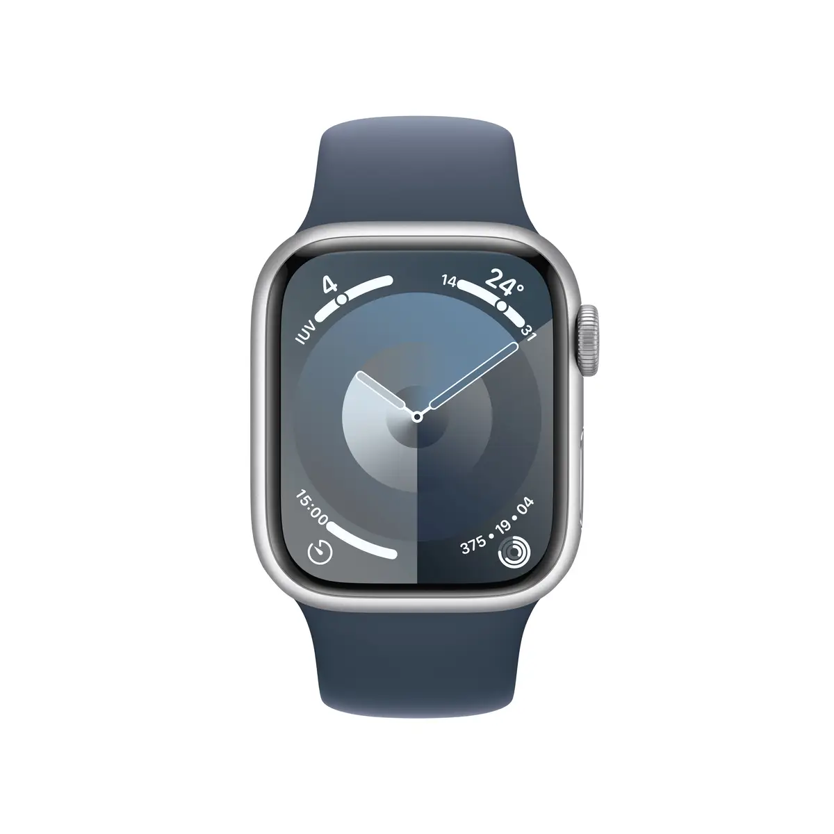 Watch S9 Aluminium Cellular 41mm Silber (Sportarmband sturmblau) S/M