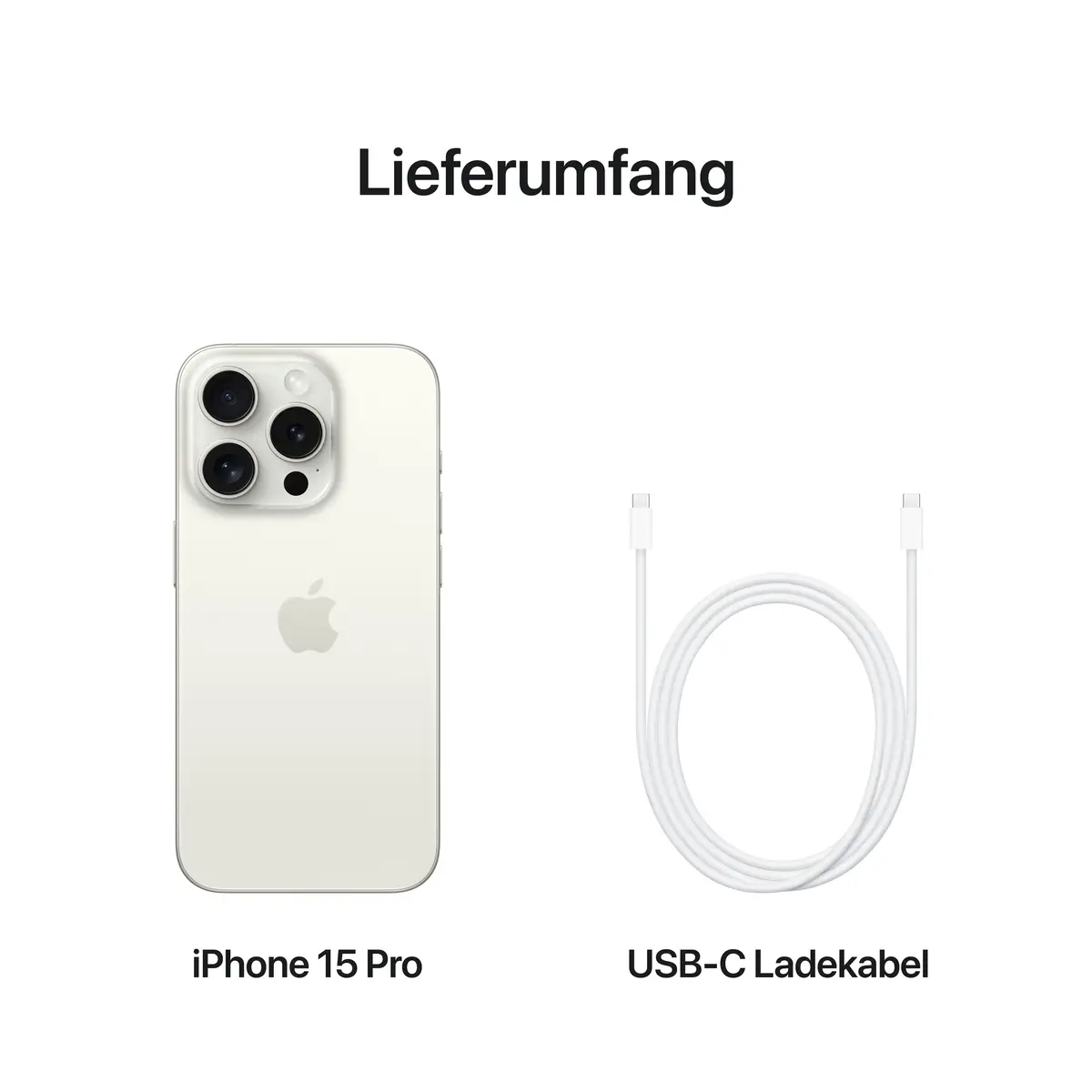 iPhone 15 Pro 1TB Titan Weiß