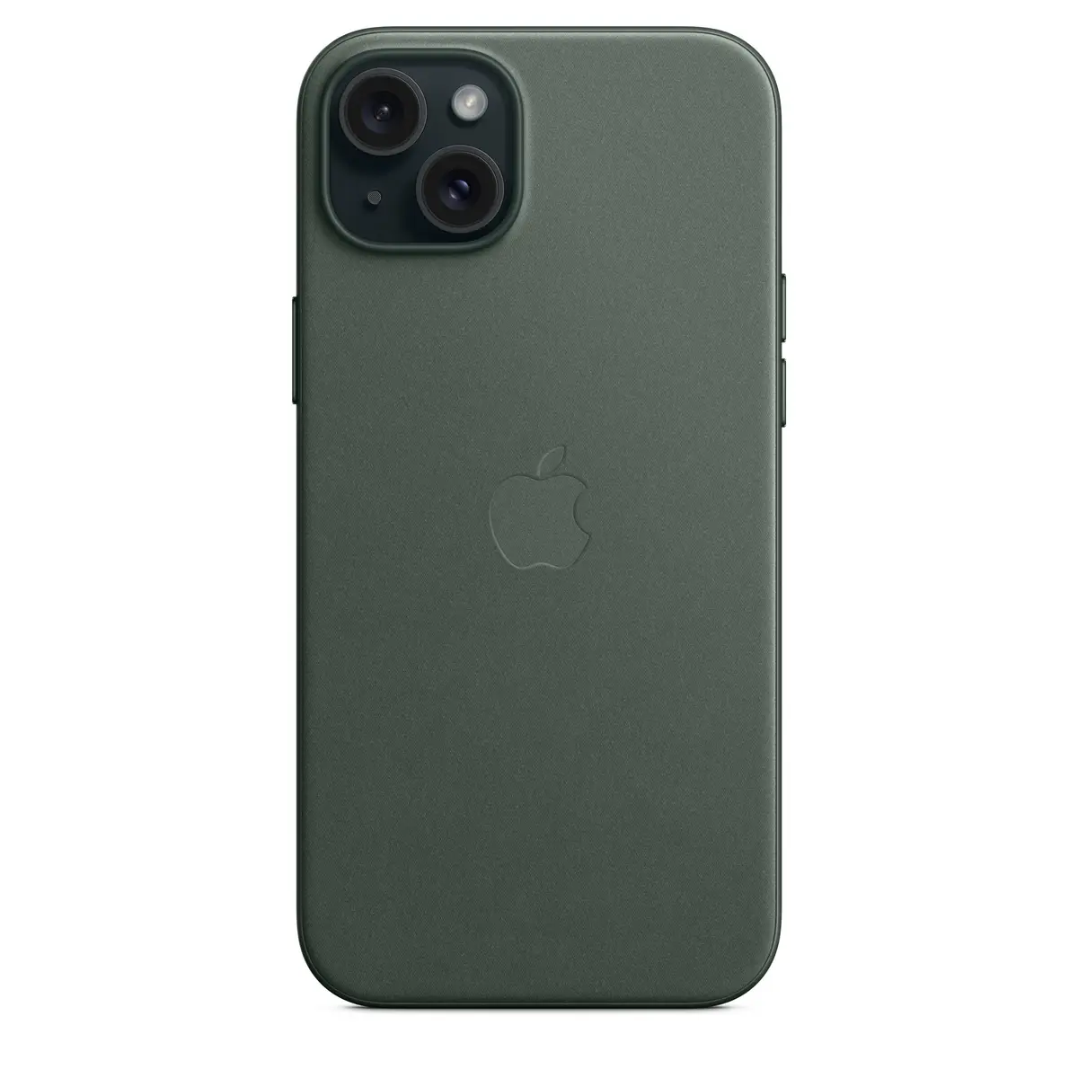 Feingewebe Case iPhone 15 Plus mit MagSafe immergrün