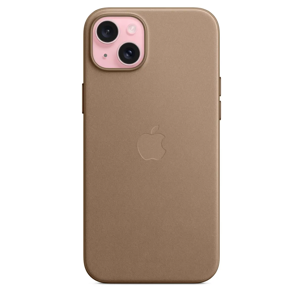 Feingewebe Case iPhone 15 Plus mit MagSafe taupe