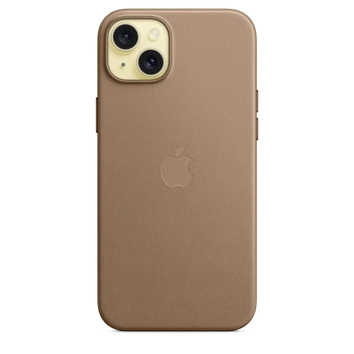 Feingewebe Case iPhone 15 Plus mit MagSafe taupe