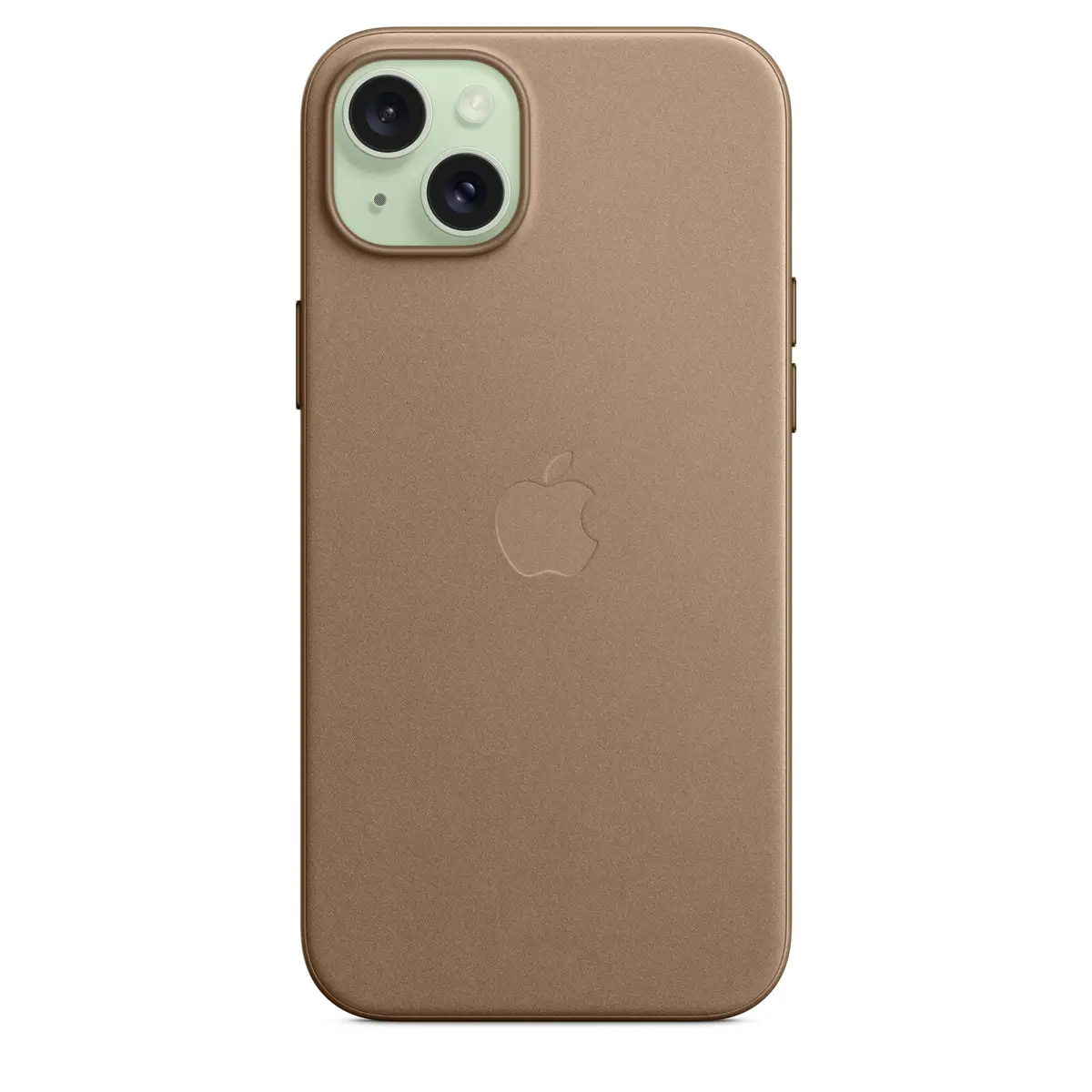 Feingewebe Case iPhone 15 Plus mit MagSafe taupe