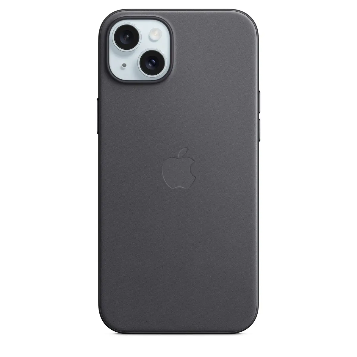Feingewebe Case iPhone 15 Plus mit MagSafe schwarz