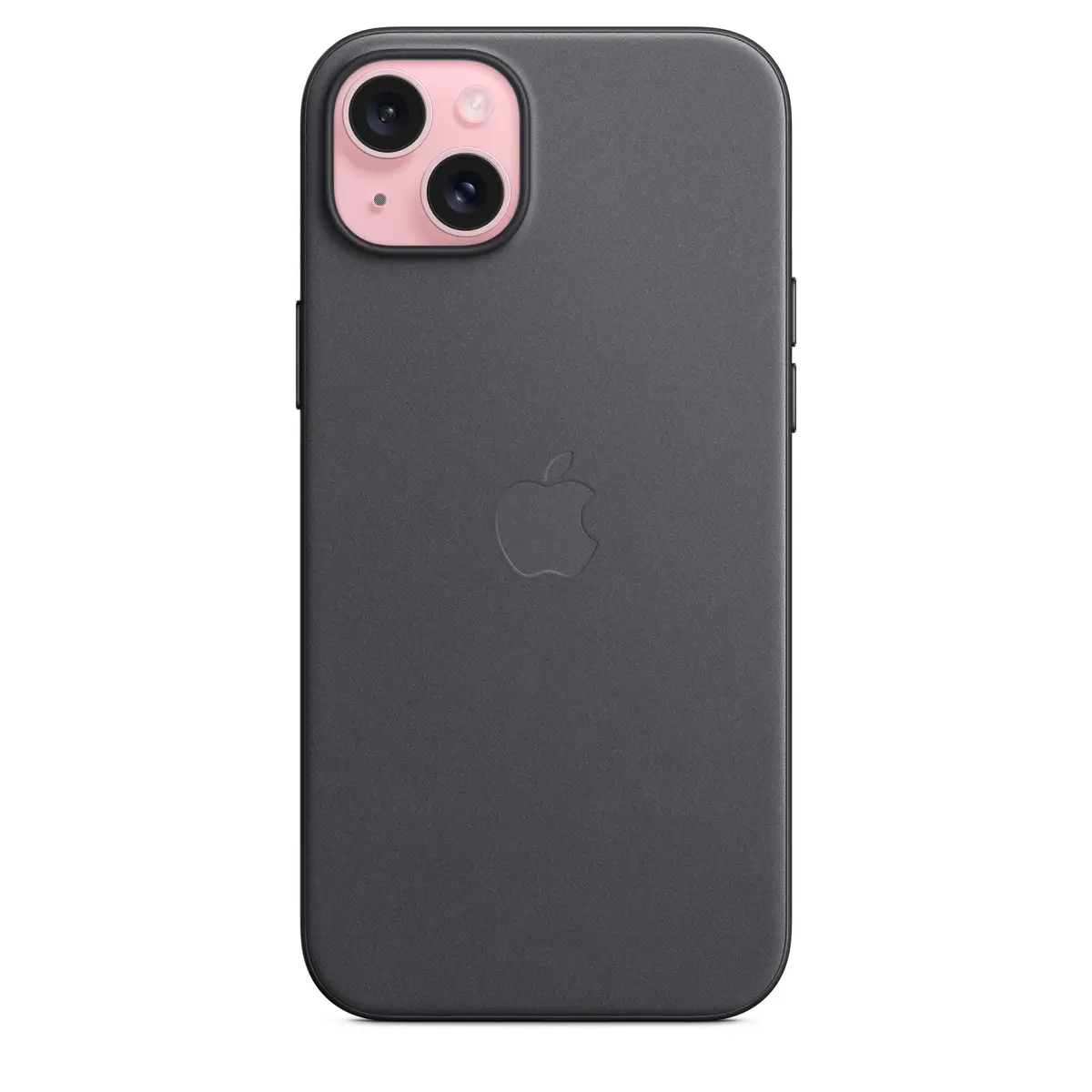 Feingewebe Case iPhone 15 Plus mit MagSafe schwarz