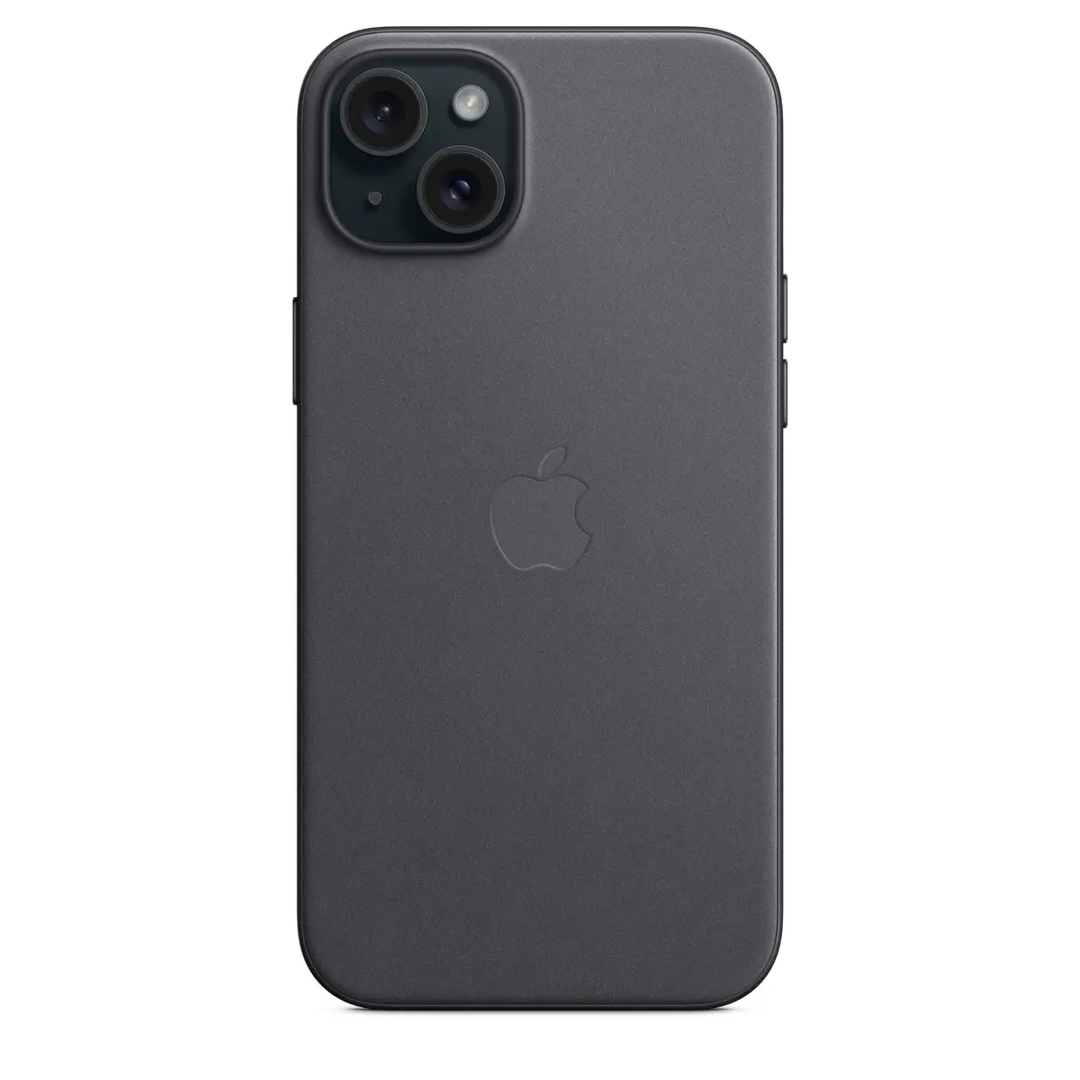 Feingewebe Case iPhone 15 Plus mit MagSafe schwarz