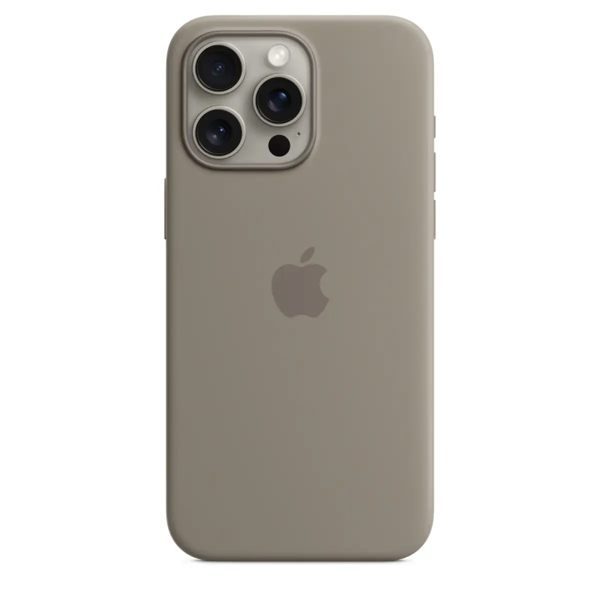 Silikon Case iPhone 15 Pro Max mit MagSafe tonbraun