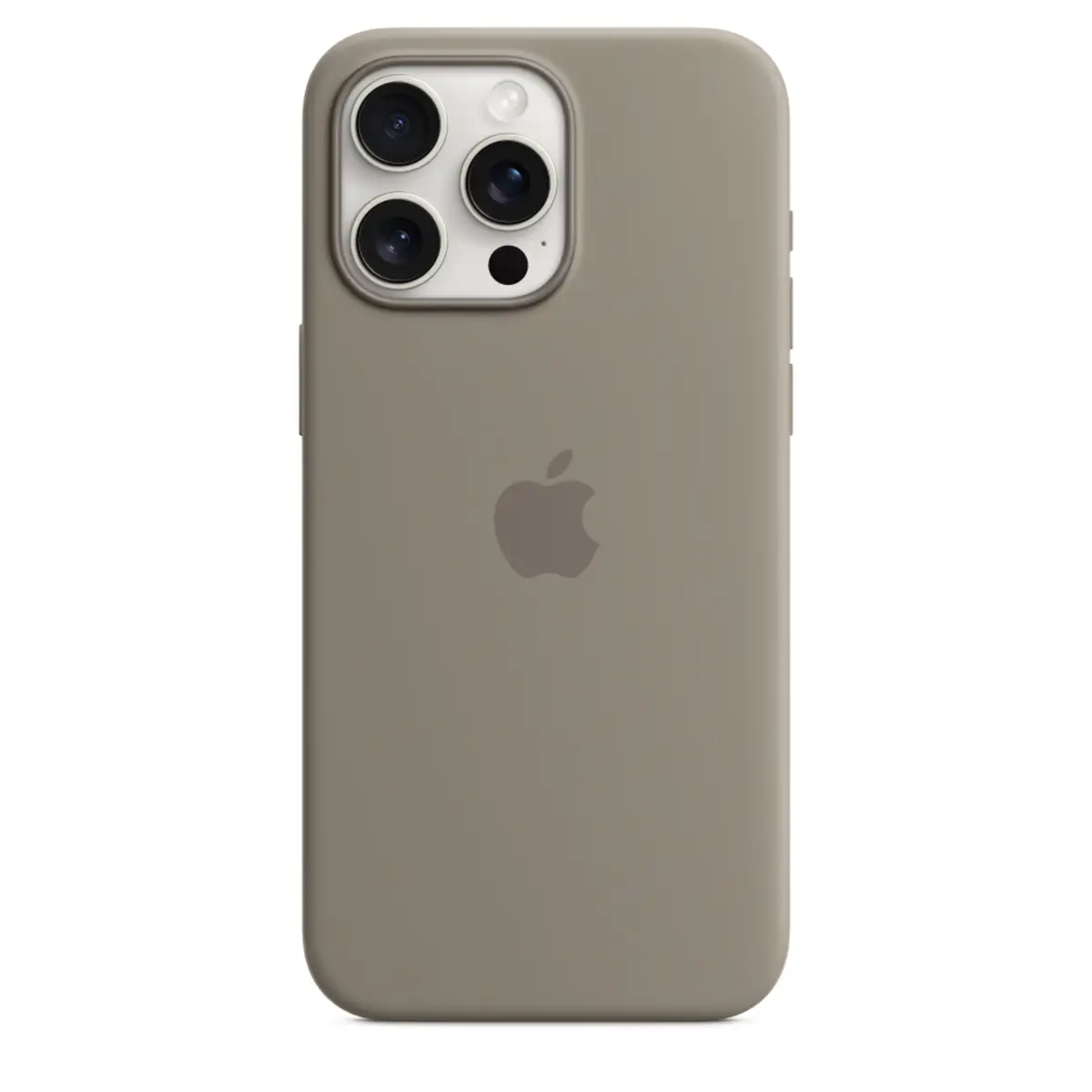 Silikon Case iPhone 15 Pro Max mit MagSafe tonbraun