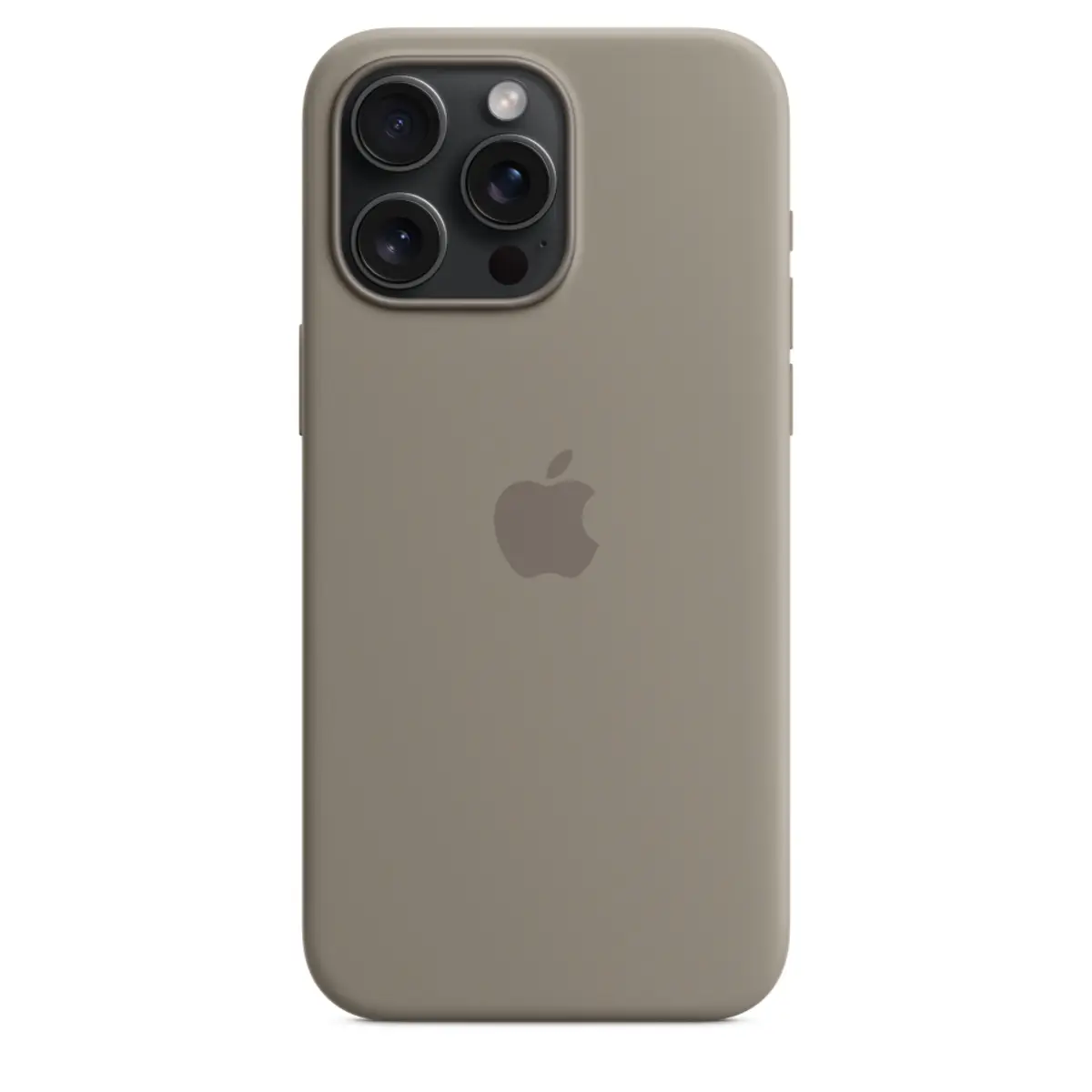 Silikon Case iPhone 15 Pro Max mit MagSafe tonbraun
