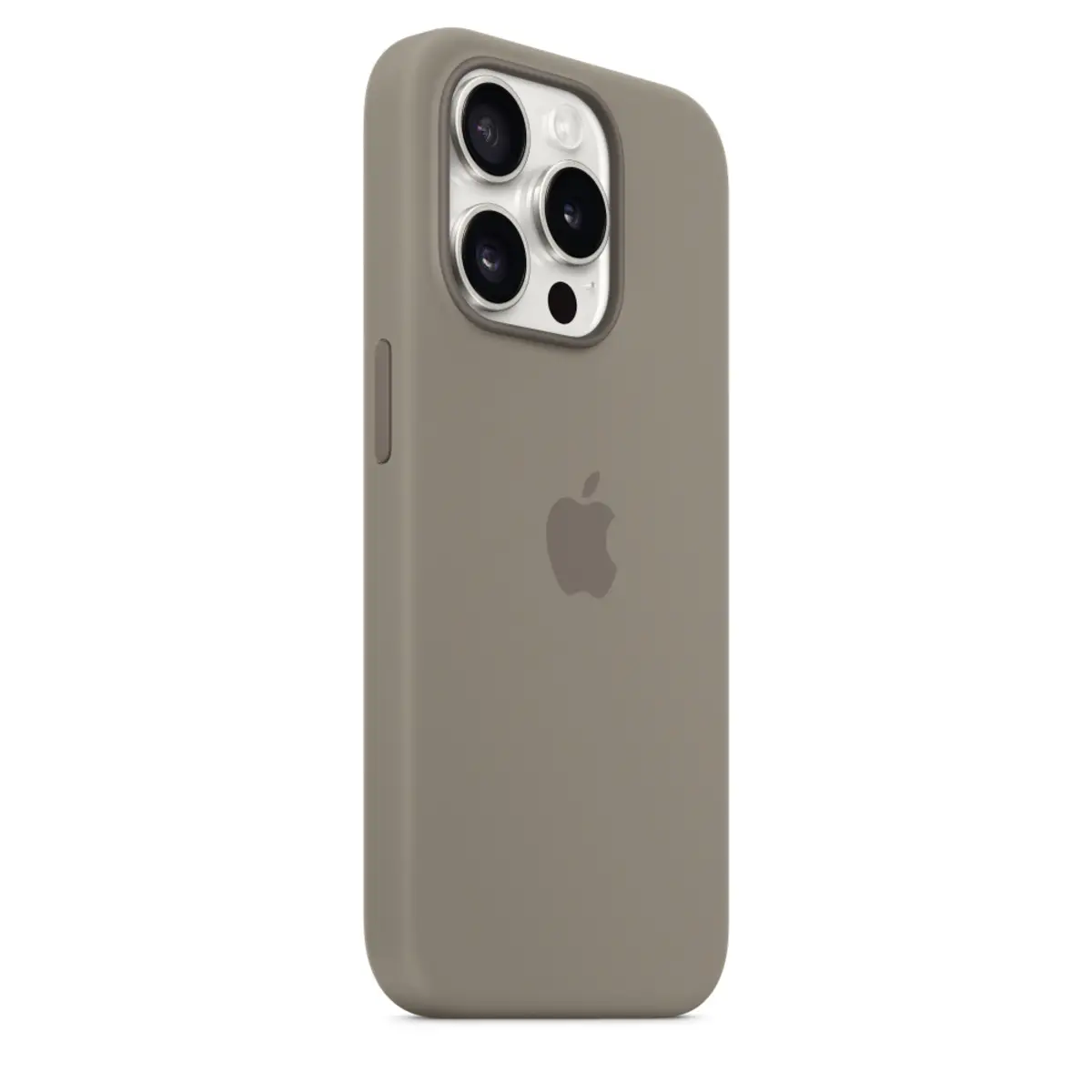 Silikon Case iPhone 15 Pro mit MagSafe tonbraun