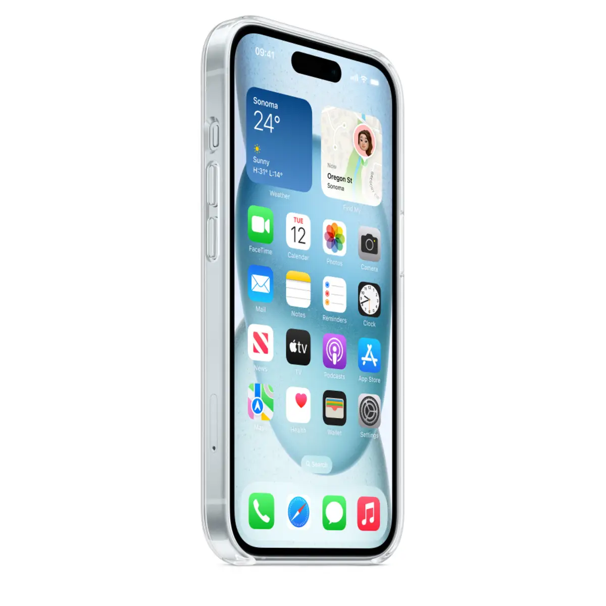 Clear Case iPhone 15 mit MagSafe