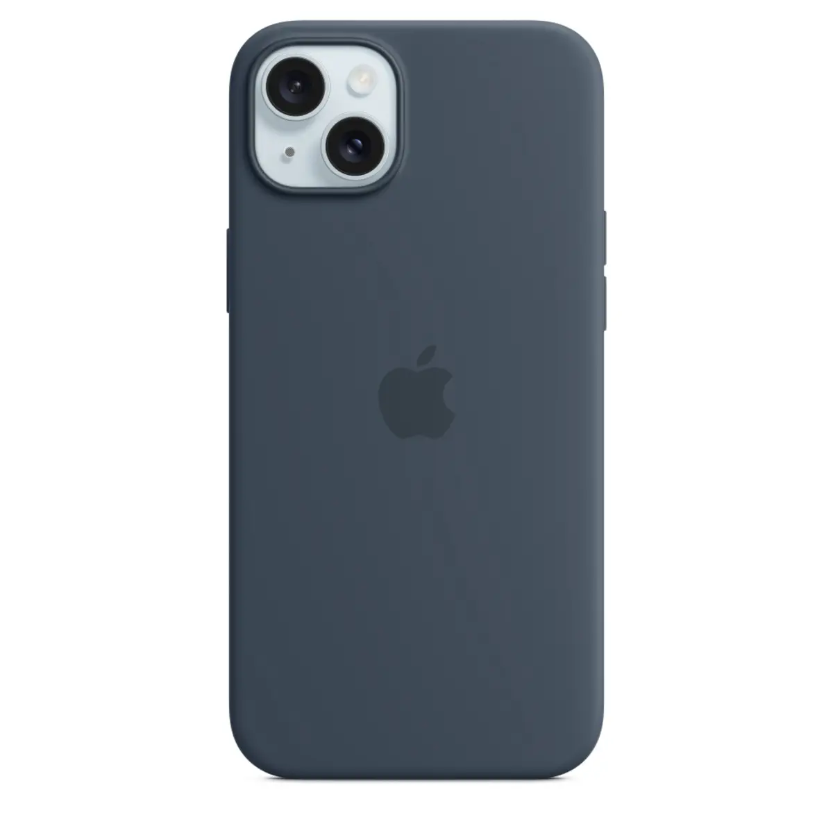 Silikon Case iPhone 15 Plus mit MagSafe sturmblau
