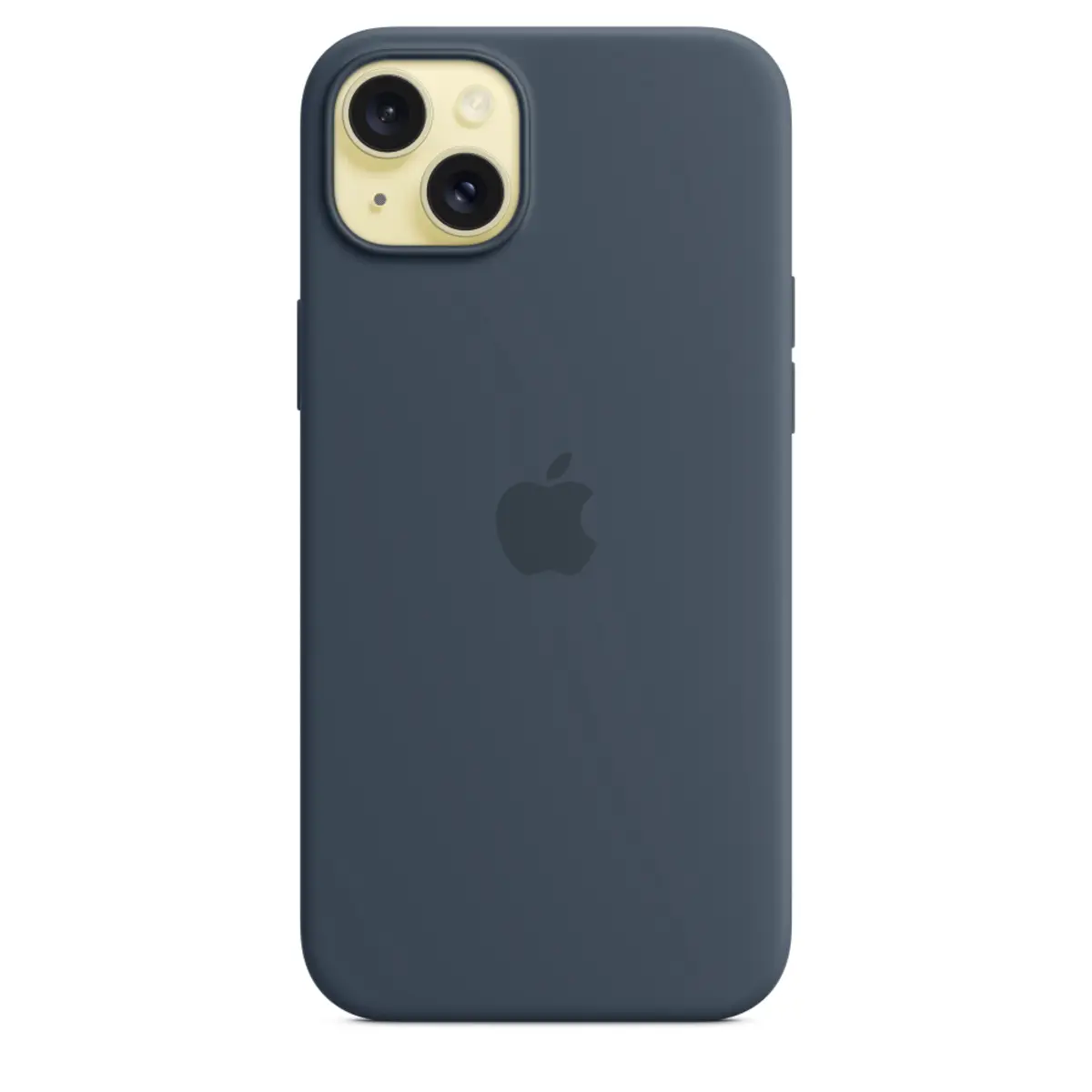 Silikon Case iPhone 15 Plus mit MagSafe sturmblau