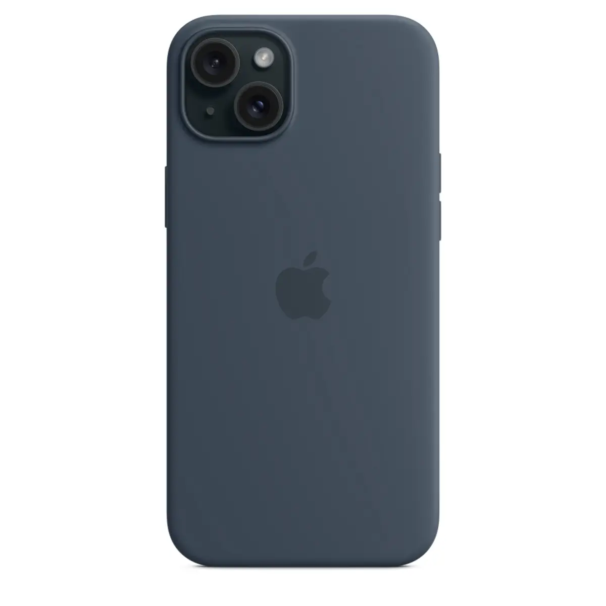 Silikon Case iPhone 15 Plus mit MagSafe sturmblau