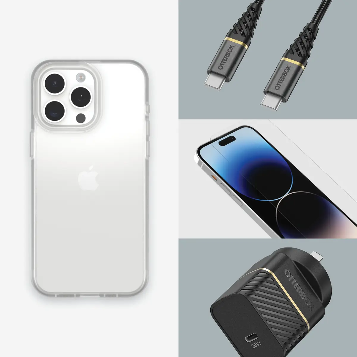 React Schutzhülle für Apple iPhone 15 Pro Max Klar