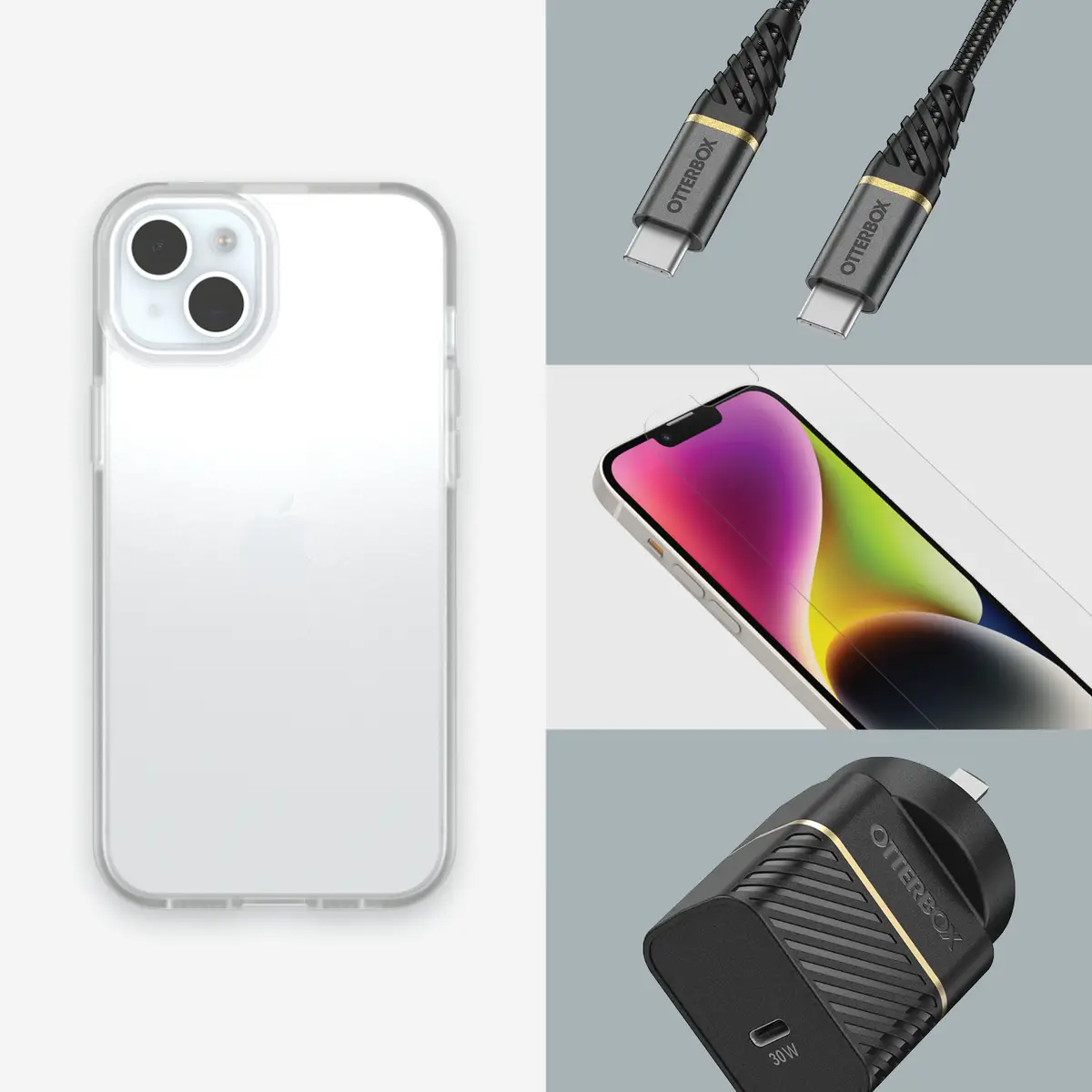 React Schutzhülle für Apple iPhone 15 Plus/14 Plus Klar