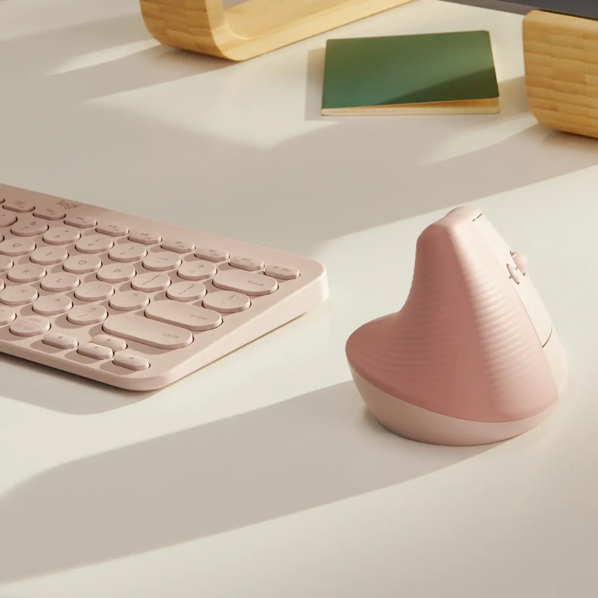 Lift Vertical Ergonomic Mouse - Vertikale Maus - rosé