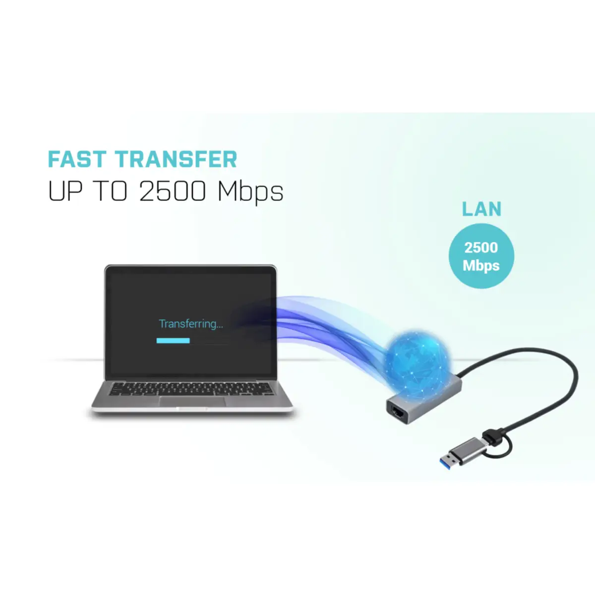 I-Tec Netzwerkadapter USB-C Metal 2,5Gbps