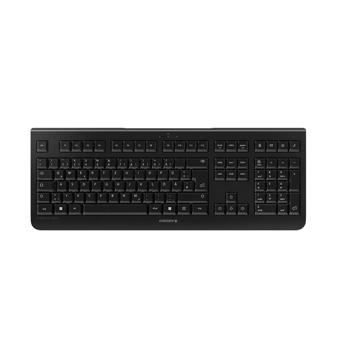 KW 3000 Tastatur QWERTZ wireless schwarz.
