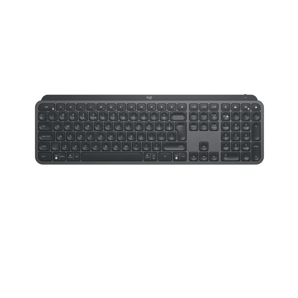 MX Keys Tastatur Bluetooth Layout US International Graphite