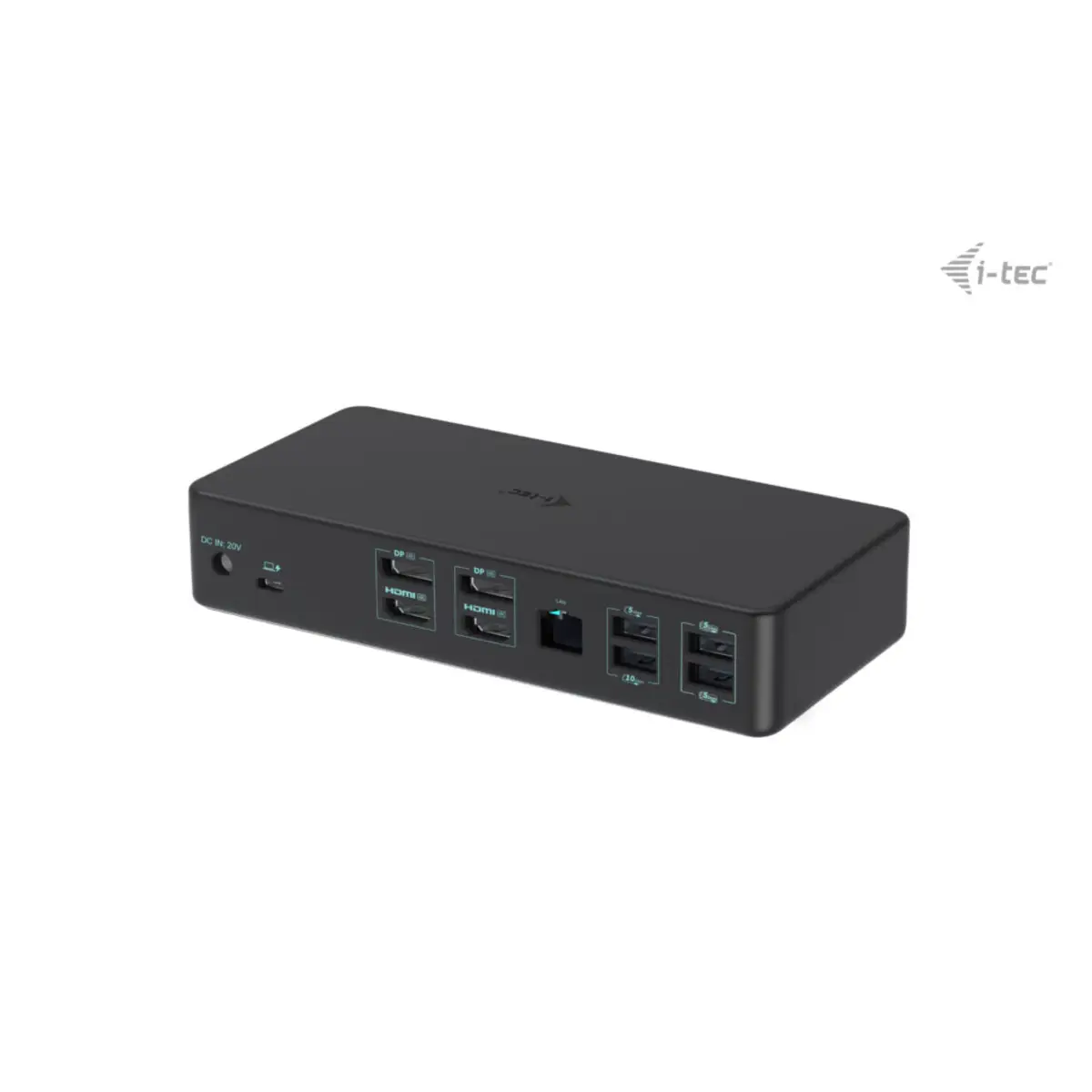 I-TEC USB 3.0 USB-C Thunderbolt 3 Professional Dual 4K Display Docking Station Generation 2 + Power Delivery 100W