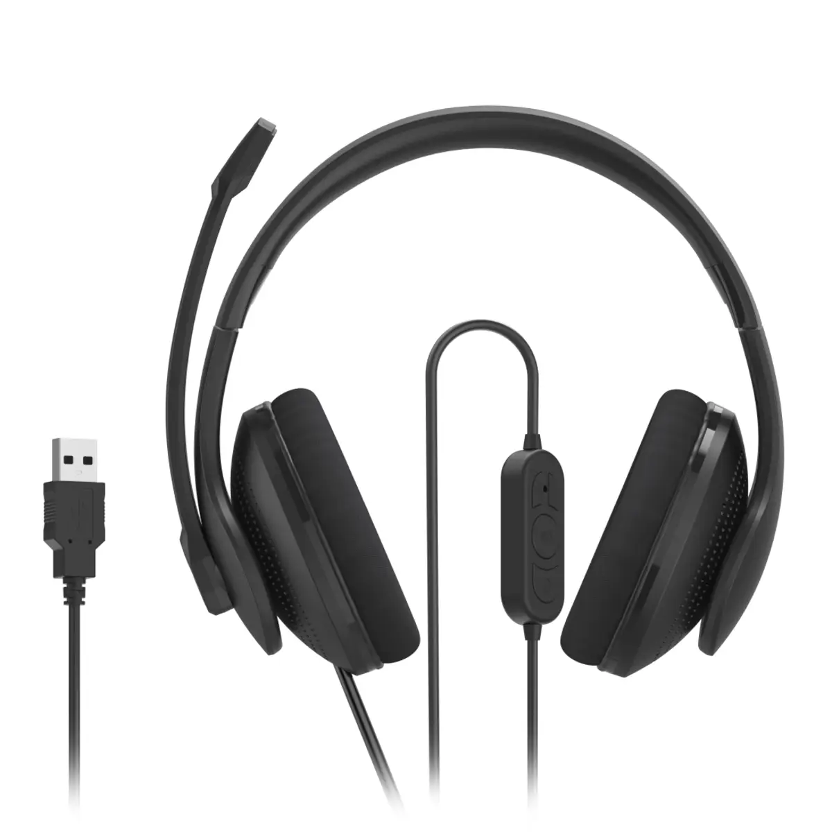 HS-USB300 V2 Kopfhörer Kabelgebunden USB Typ-A Schwarz