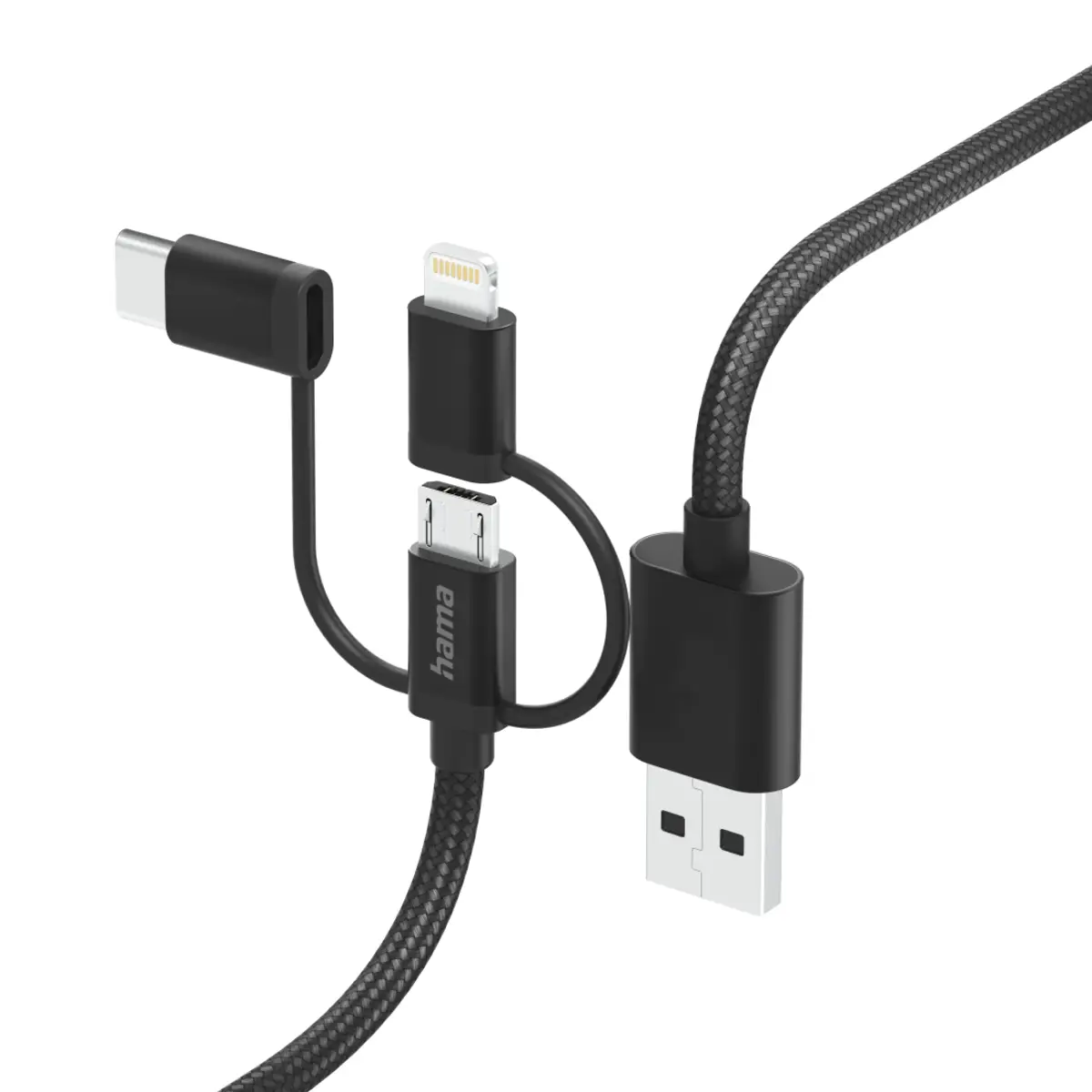 00201536 USB Kabel 1,5 m USB 2.0 USB A USB C Schwarz