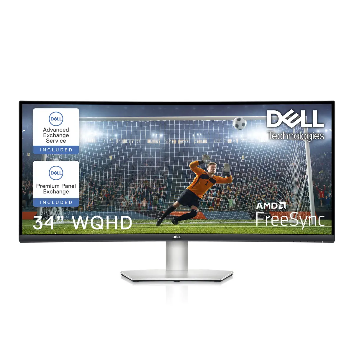 Curved USB-C Monitor S3423DWC Dell 86,4cm (34") 3440x1440 Pixel 300 cd/m² 3000:1 4 ms