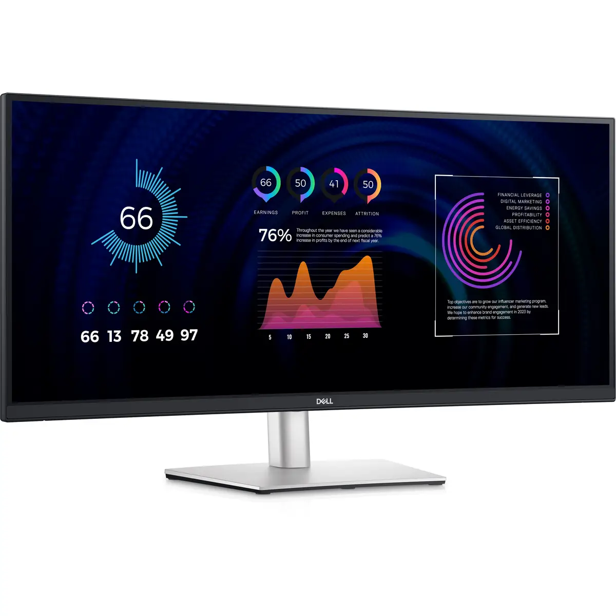 P3424WE curved 86,4cm (34") 3440x1440 WQHD 300 cd/m² 1000:1 5 ms