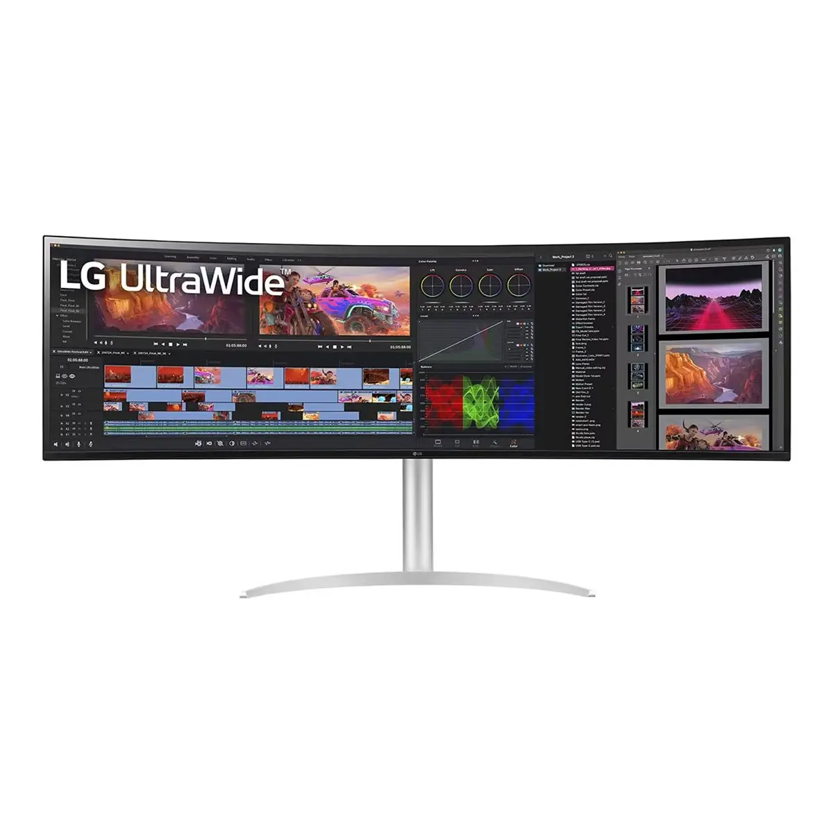 LG 49WL95C-W 125cm 49Zoll Curved 5120x1440 400cm/m2 5ms 2xHDMI DP USB