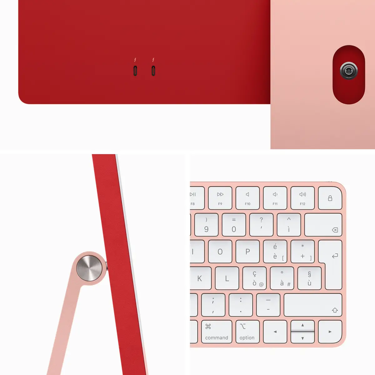 iMac pink mit Retina 4.5k Display Apple M3 8C 61cm (24") 8 GB RAM 256 GB SSD 8-Core GPU Magic Mouse Magic Keyboard