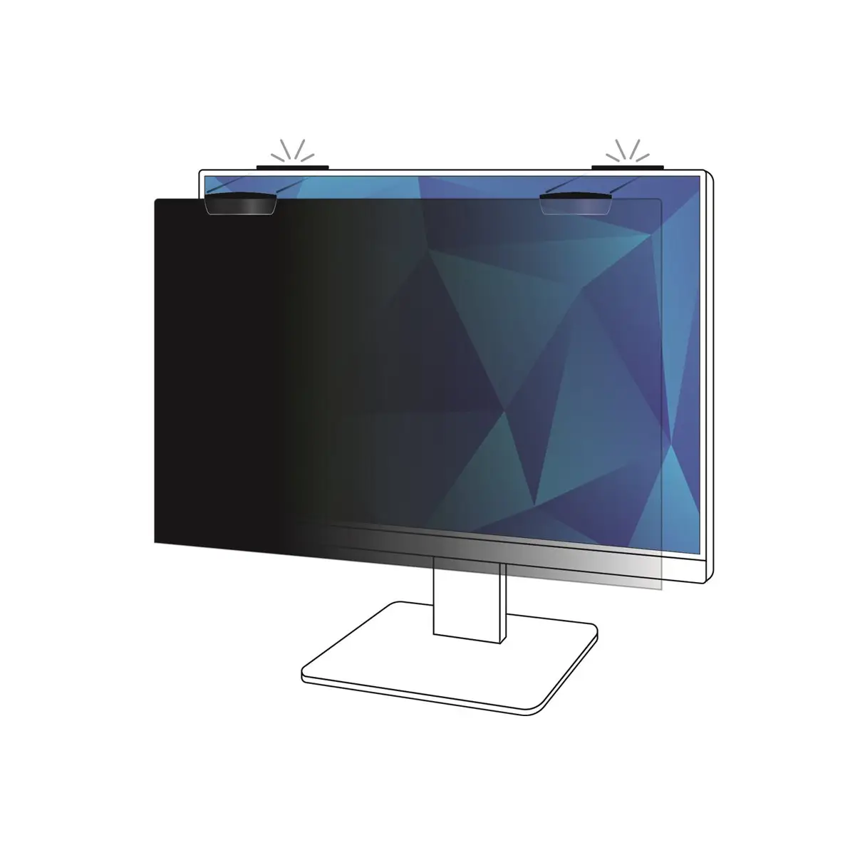 Blickschutzfilter für Bildschirme 60.5 cm (23.8")