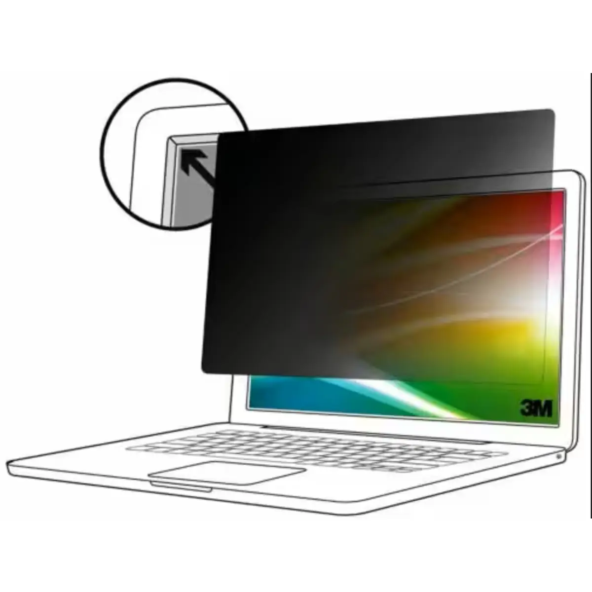 Bright Screen Blickschutzfilter für 14in Vollbild-Laptop, 16:9, BP140W9E