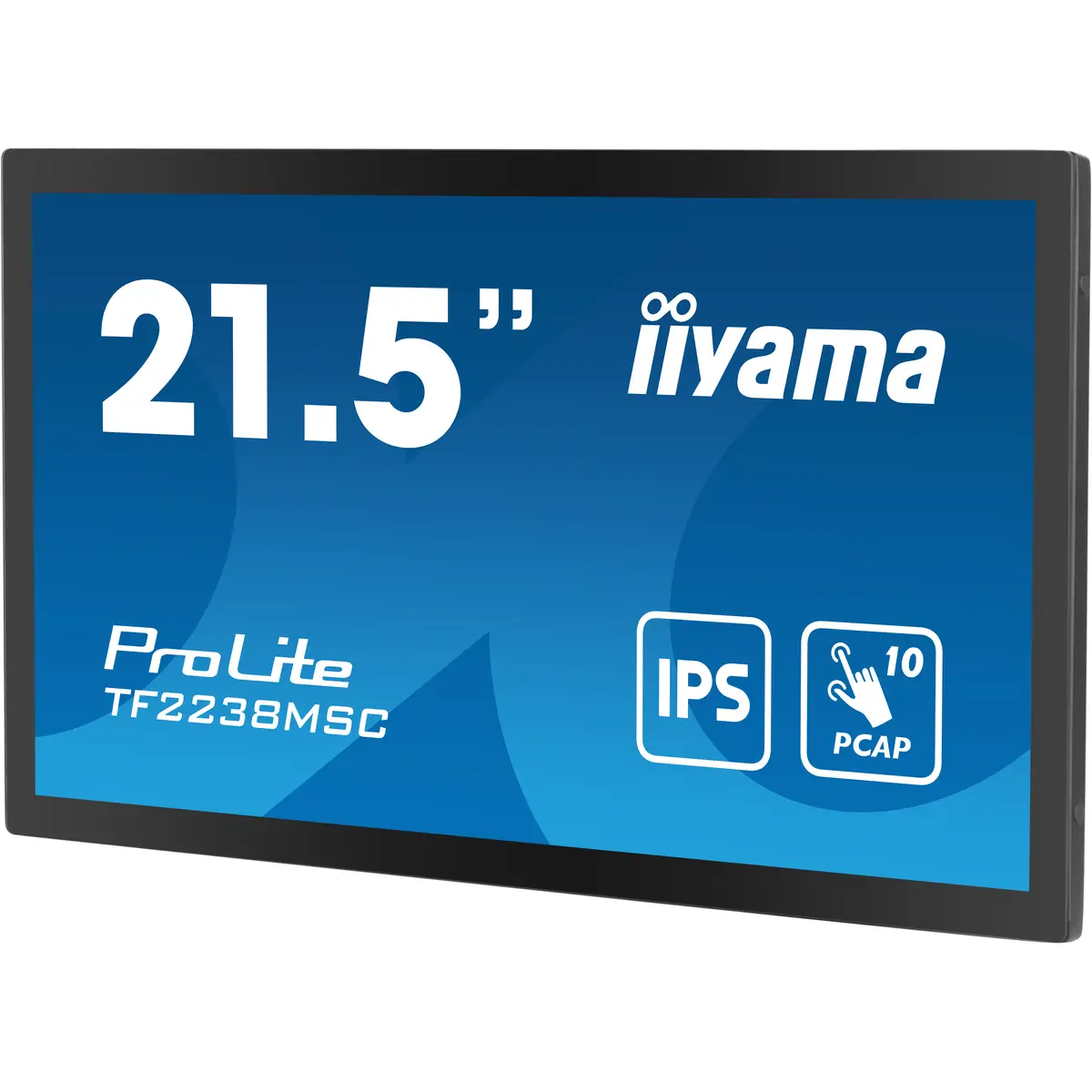 Iiyama ProLite TF2238MSC-B1 LED-Monitor 54,5cm 21,5" offener Rahmen Touchscreen 1920x1080 FHD IPS 600 cd/m² 1000:1 5 ms HDMI Display
Port Schwarz Matte