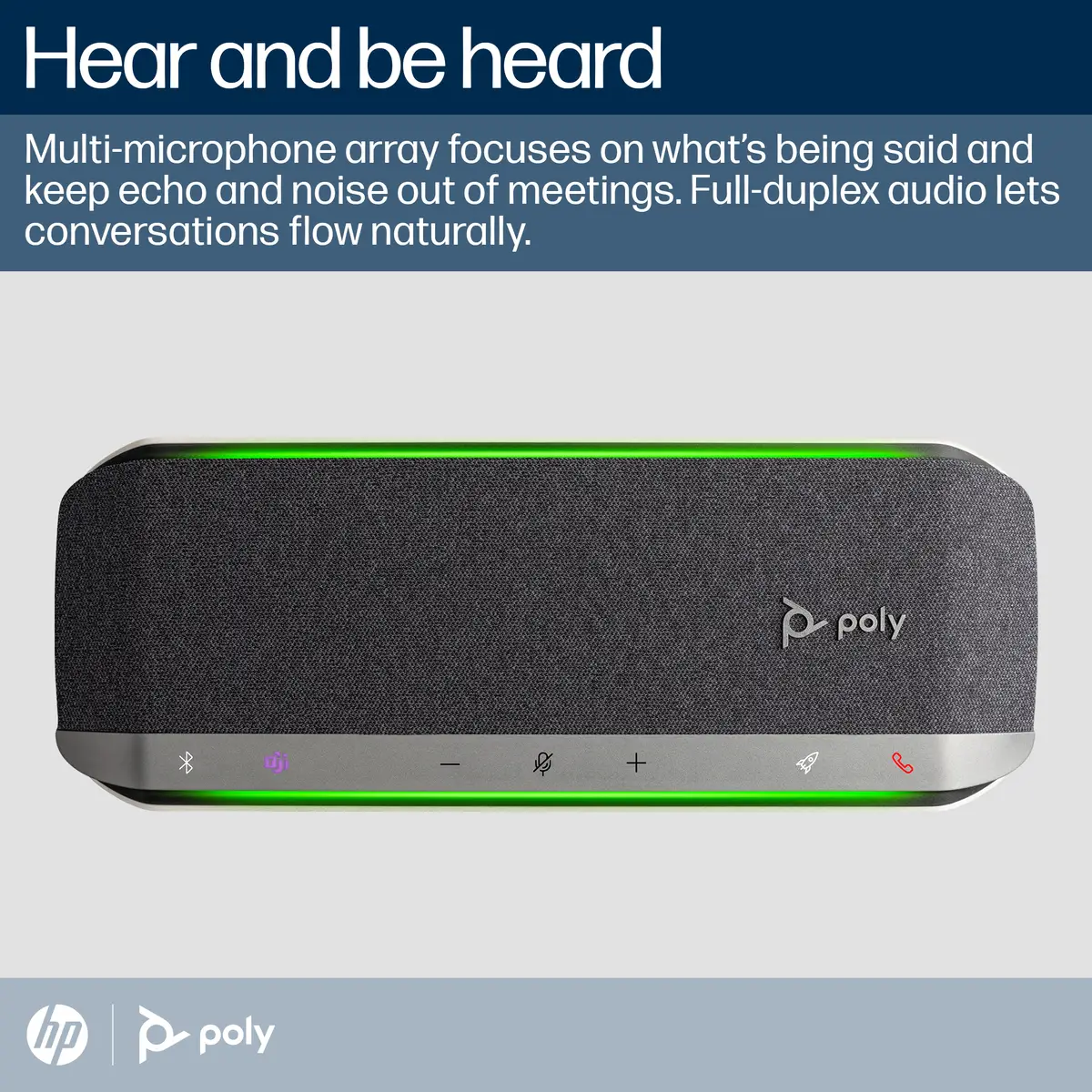 Poly Sync 40+ for Microsoft Teams (with Poly BT600) Freisprechtelefon USB-A Adapter