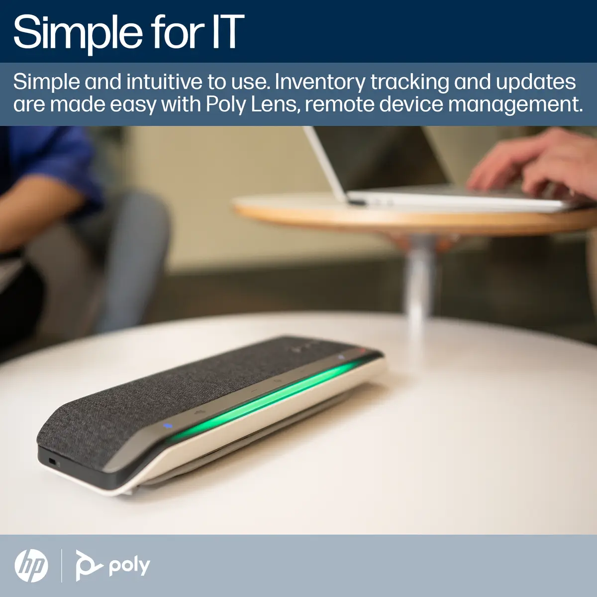 Poly Sync 40+ for Microsoft Teams (with Poly BT600) Freisprechtelefon USB-A Adapter