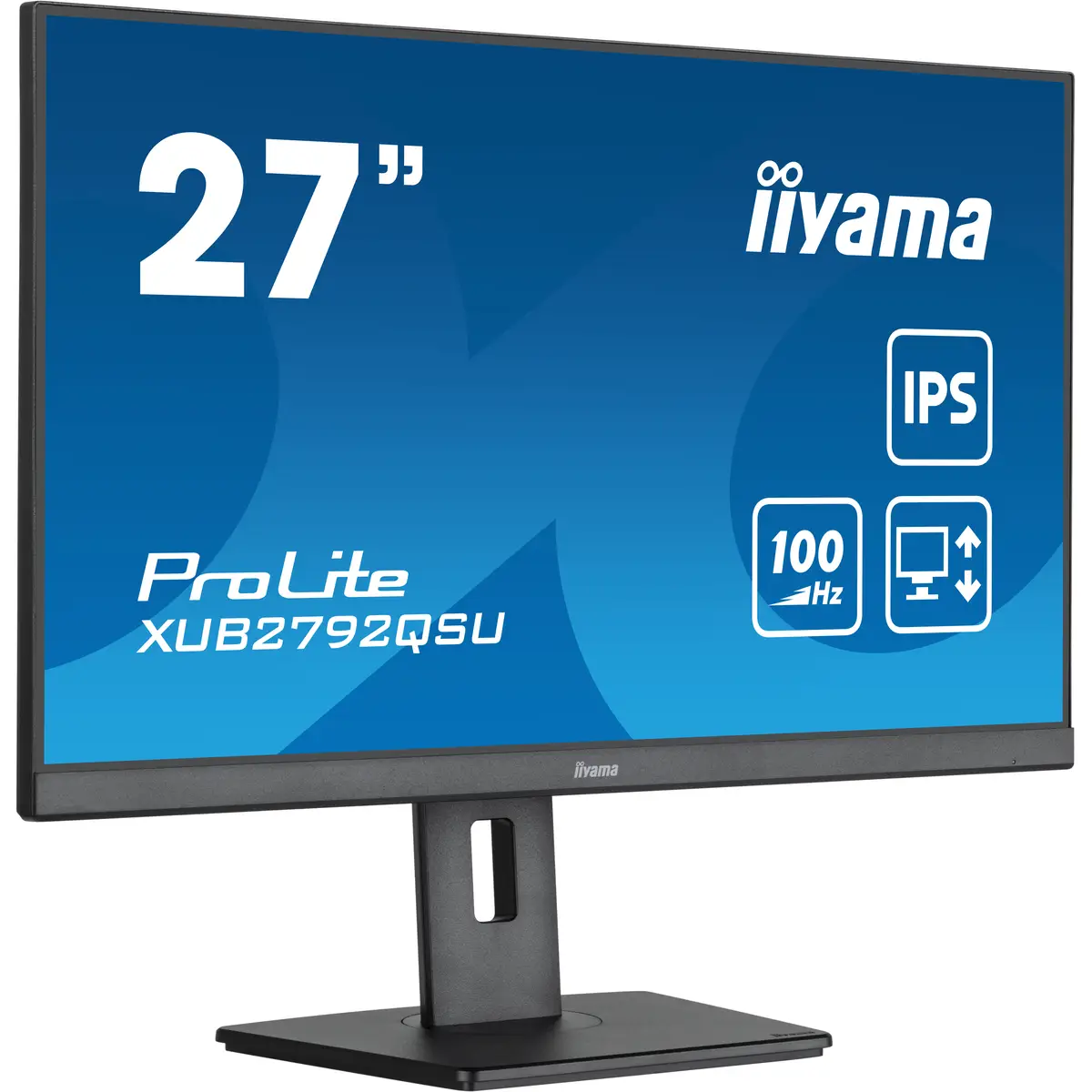 ProLite XUB2792QSU-B6 LED-Monitor 68,5cm 27" 2560x1440 WQHD 100 Hz IPS 250 cd/m² 1300:1 0,4 ms HDMI DisplayPort Lautsprecher mattschwarz Pivot