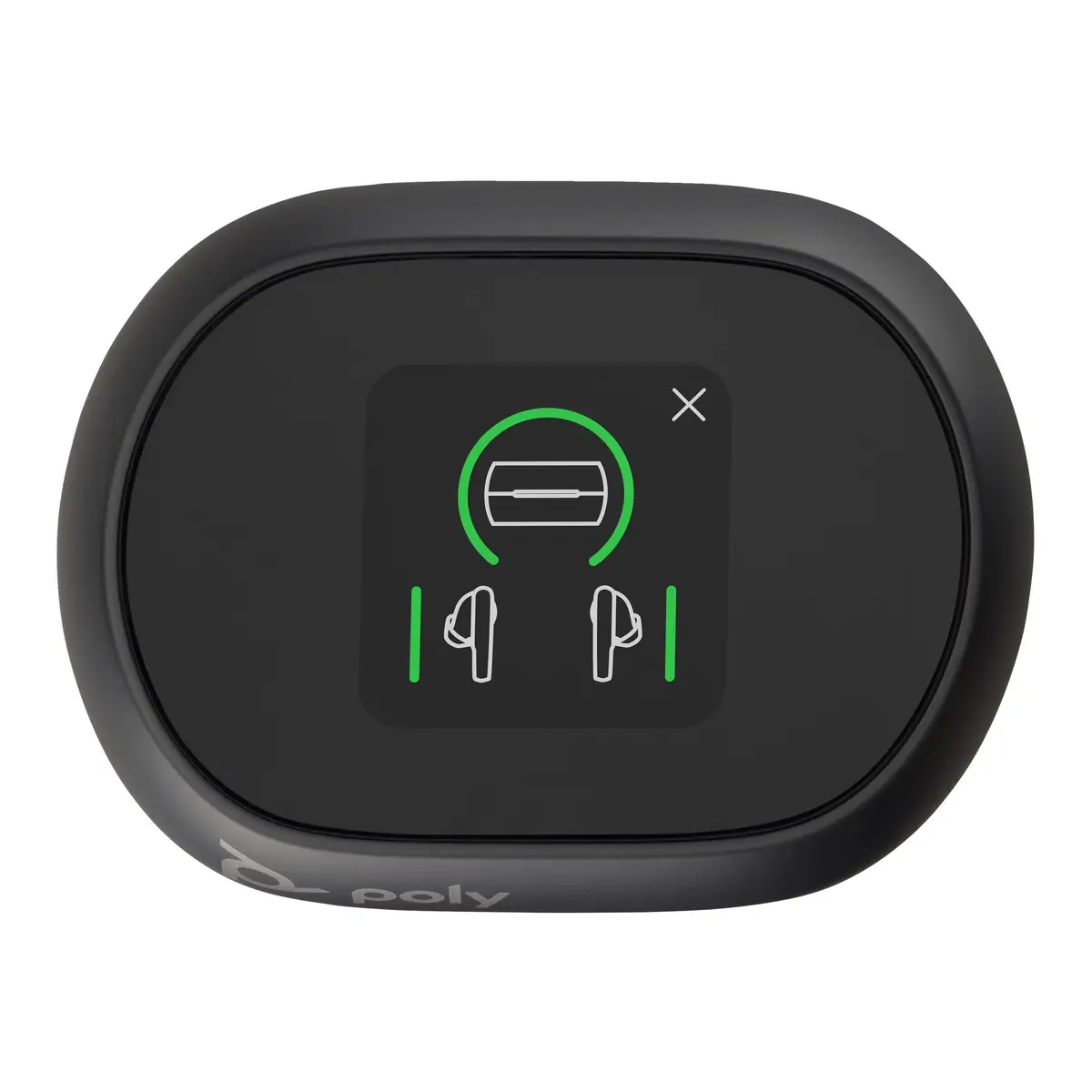 Poly Voyager Free 60 True Wireless-Kopfhörer mit Mikrofon im Ohr Bluetooth aktive Rauschunterdrückung Carbon Black
