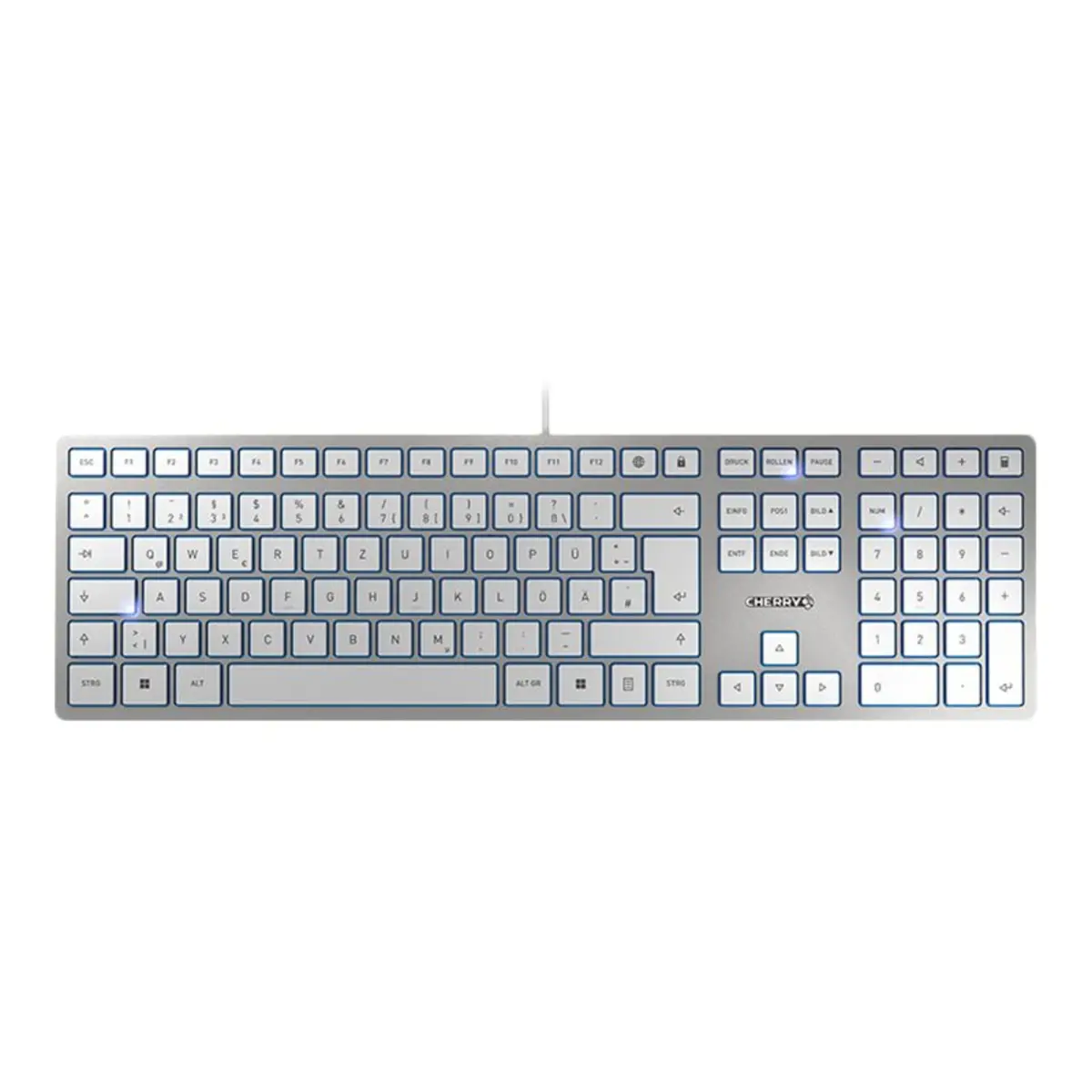 KC 6000C FOR MAC Tastatur USB Layout Deutsch silber/weiß