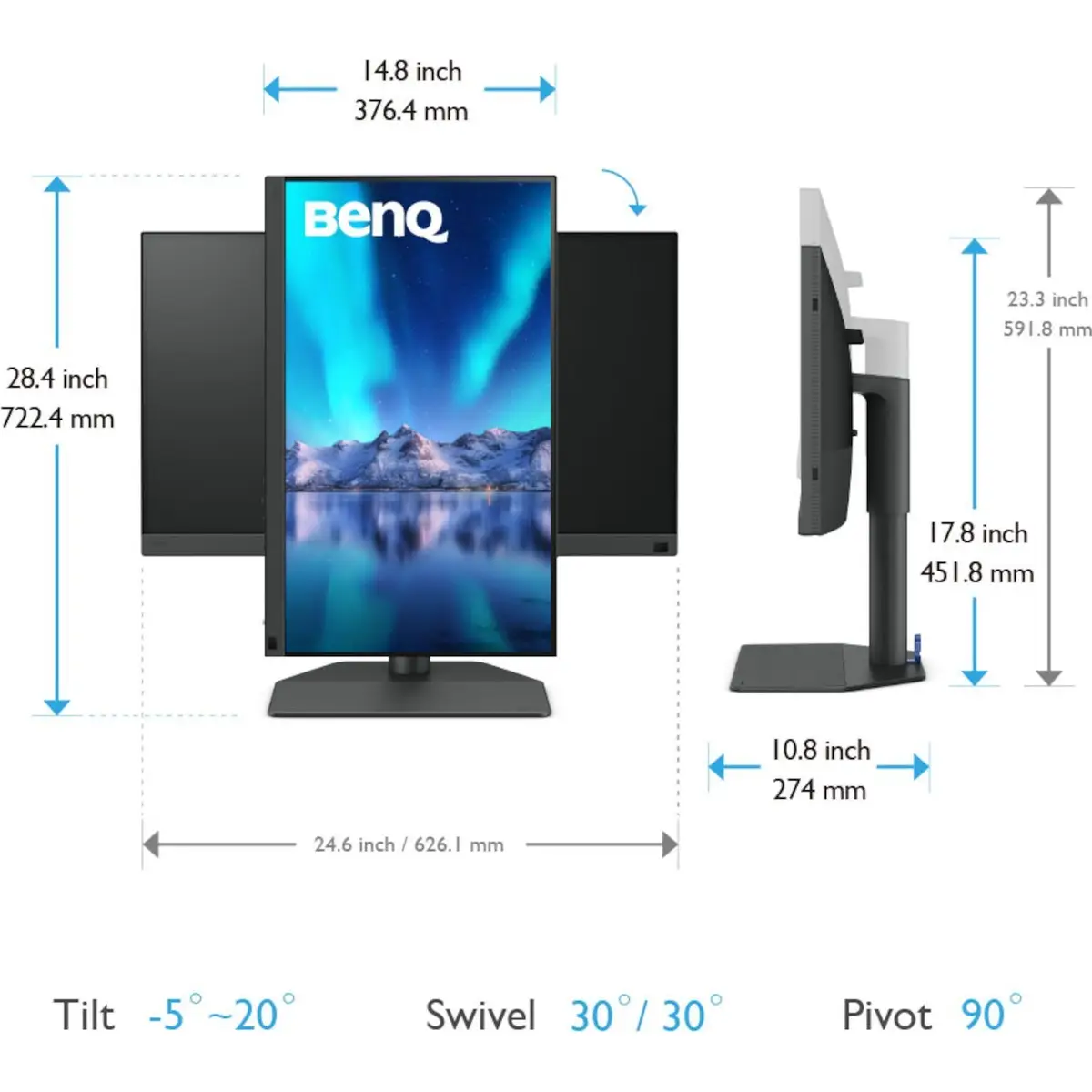 SW272U LED Monitor 68.6 cm (27") 3840 x 2160 Pixel 4K