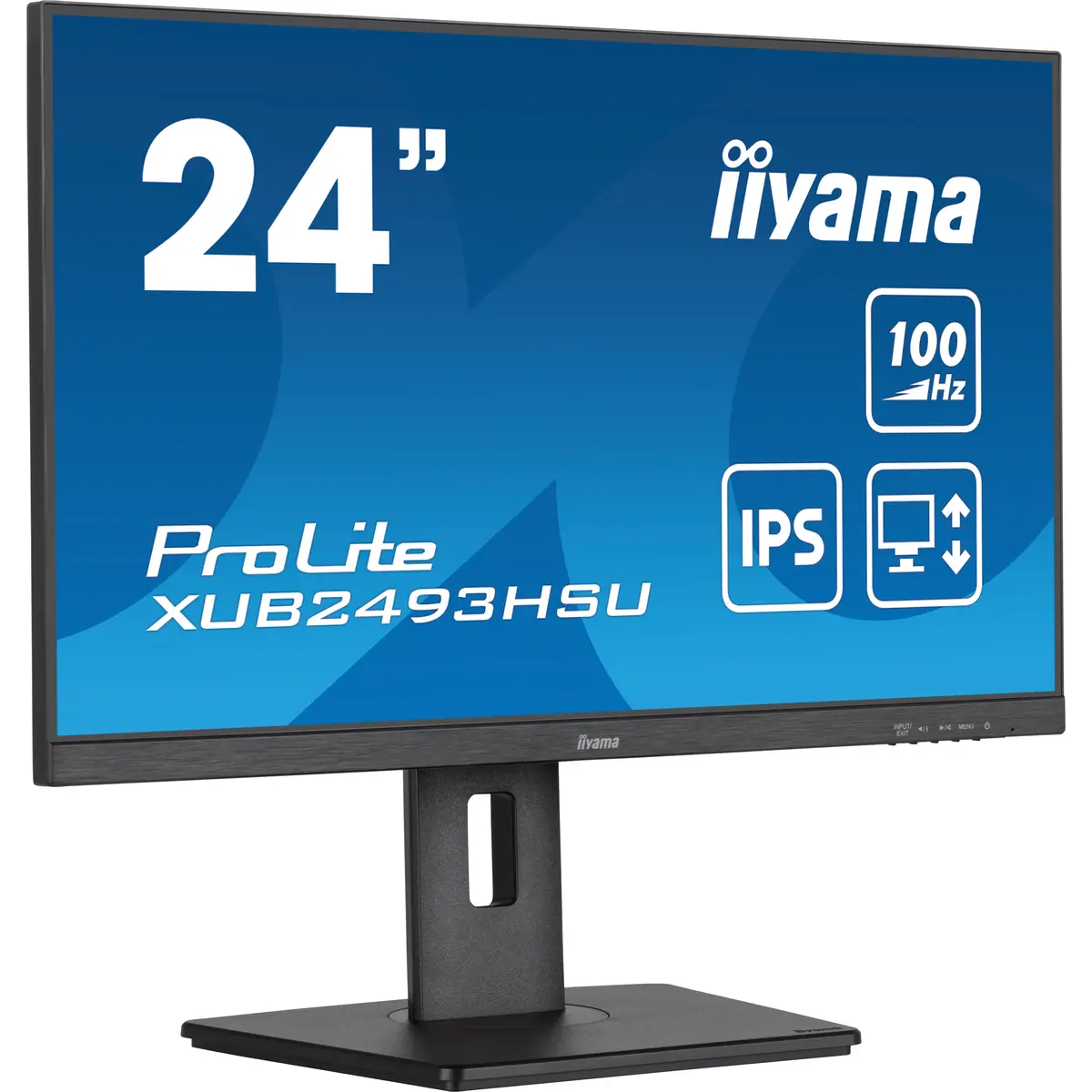 ProLite XUB2493HSU-B6 LED-Monitor 60,5 cm 23,8" 1920x1080 FHD 100 Hz IPS 250 cd/m² 1000:1 1 ms HDMI DisplayPort Lautsprecher mattschwarz Pivot