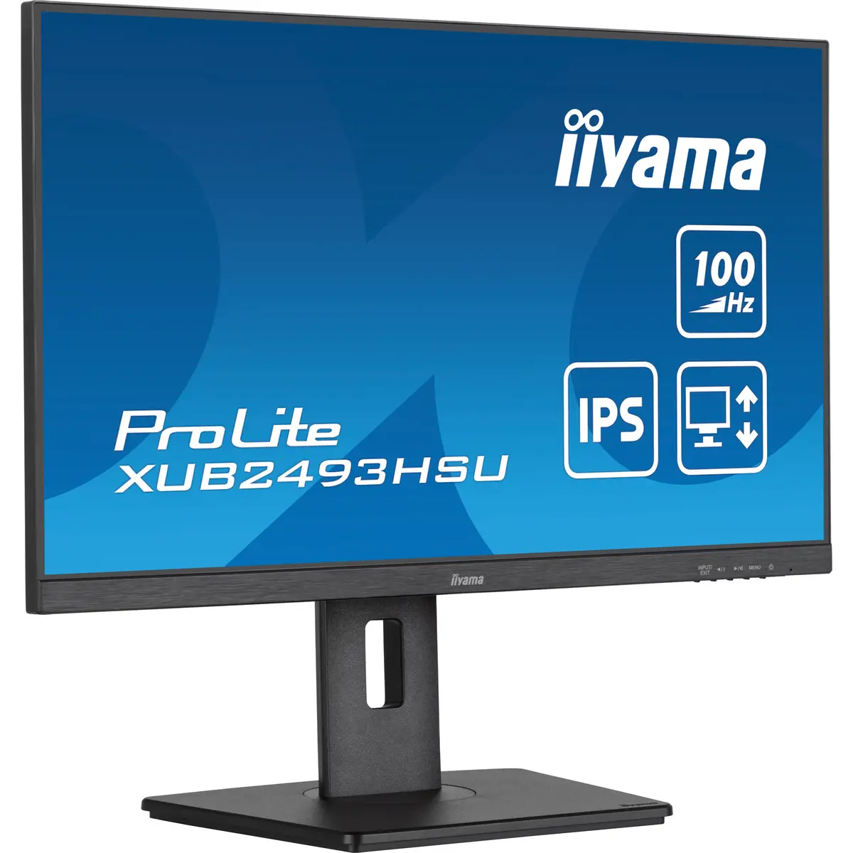 ProLite XUB2493HSU-B6 LED-Monitor 60,5 cm 23,8" 1920x1080 FHD 100 Hz IPS 250 cd/m² 1000:1 1 ms HDMI DisplayPort Lautsprecher mattschwarz Pivot