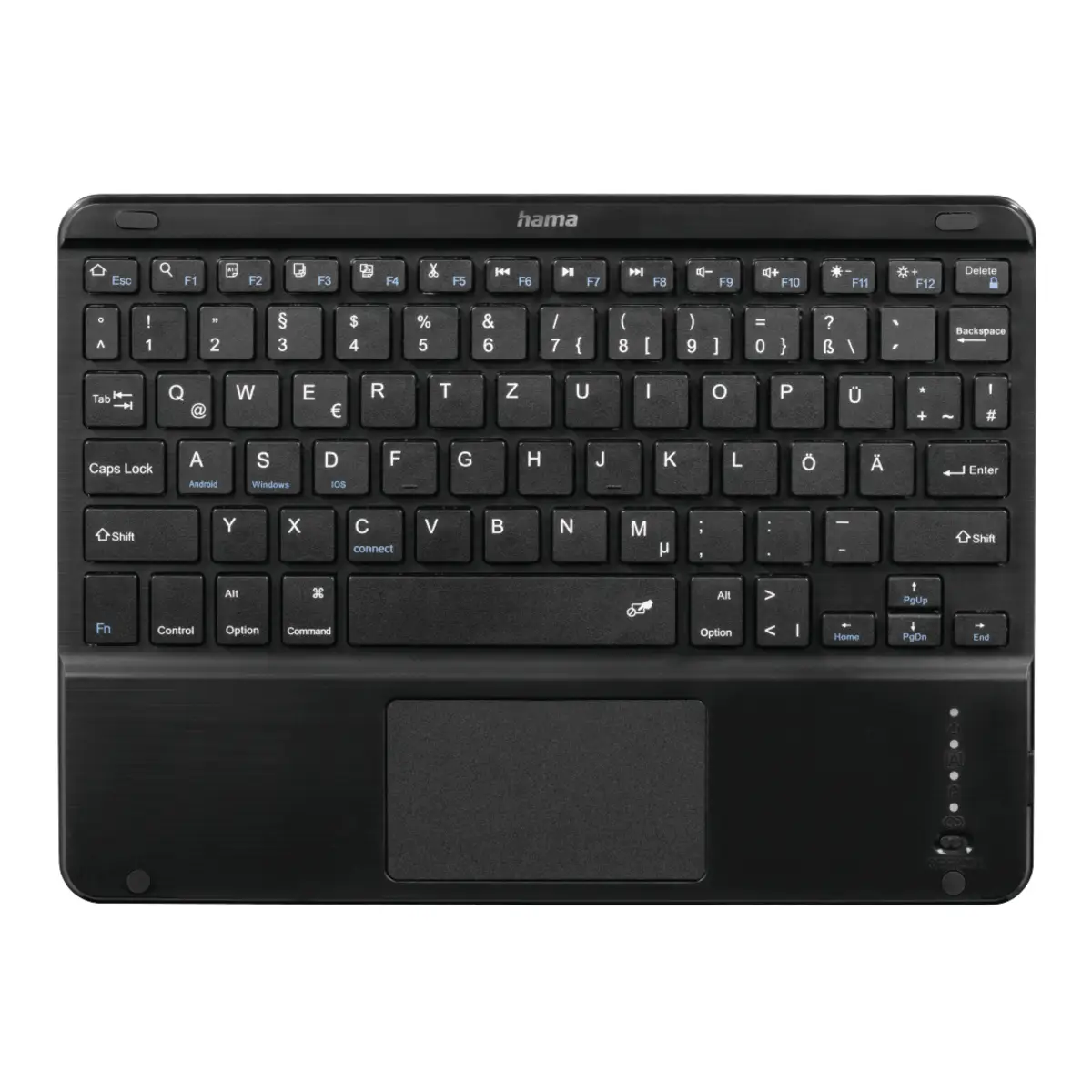 Tablet-Case Premium mit Tastatur für 24-28cm (9,5-11") schwarz