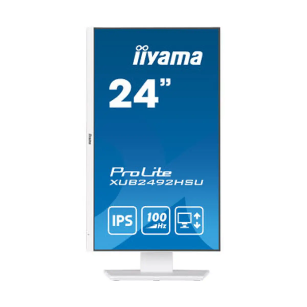 XUB2492HSU-W6 LED-Monitor 60,5cm 23,8" 1920x1080 FHD 100 Hz IPS 250 cd/m² 1300:1 0,4 ms HDMI DisplayPort Lautsprecher Mattes Weiß Pivot