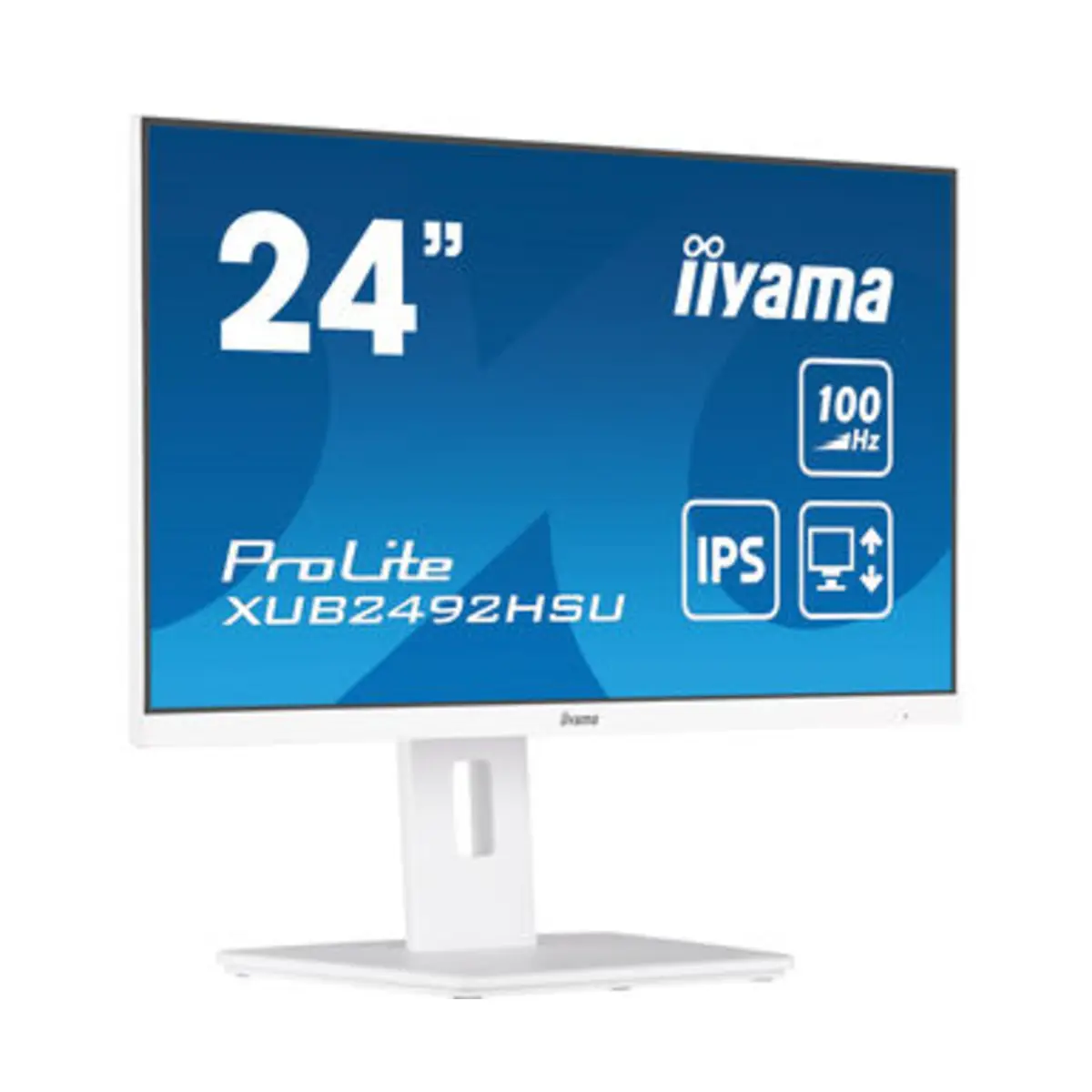 XUB2492HSU-W6 LED-Monitor 60,5cm 23,8" 1920x1080 FHD 100 Hz IPS 250 cd/m² 1300:1 0,4 ms HDMI DisplayPort Lautsprecher Mattes Weiß Pivot