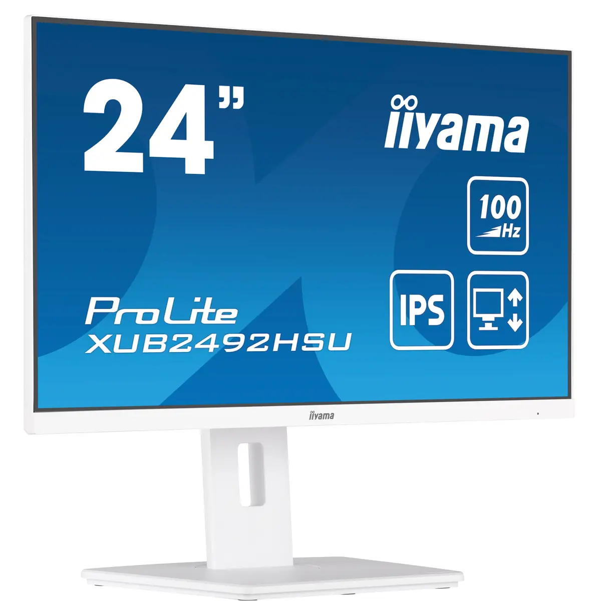 XUB2492HSU-W6 LED-Monitor 60,5cm 23,8" 1920x1080 FHD 100 Hz IPS 250 cd/m² 1300:1 0,4 ms HDMI DisplayPort Lautsprecher Mattes Weiß Pivot