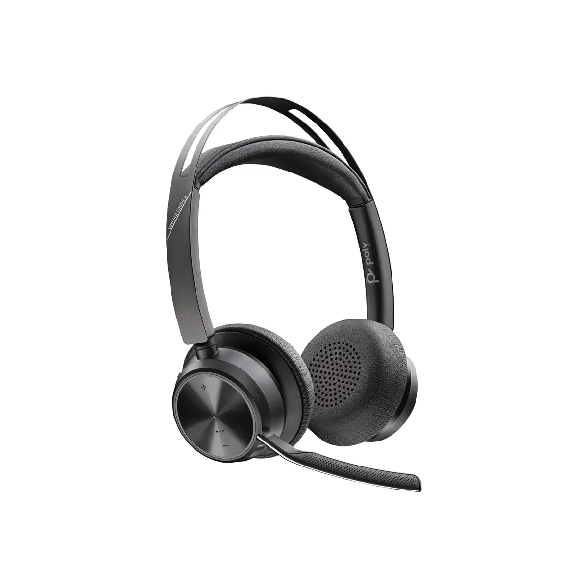 Poly Voyager Focus 2 UC Kopfhörer Verkabelt & Kabellos Kopfband Büro/Callcenter USB Typ-A Bluetooth Schwarz