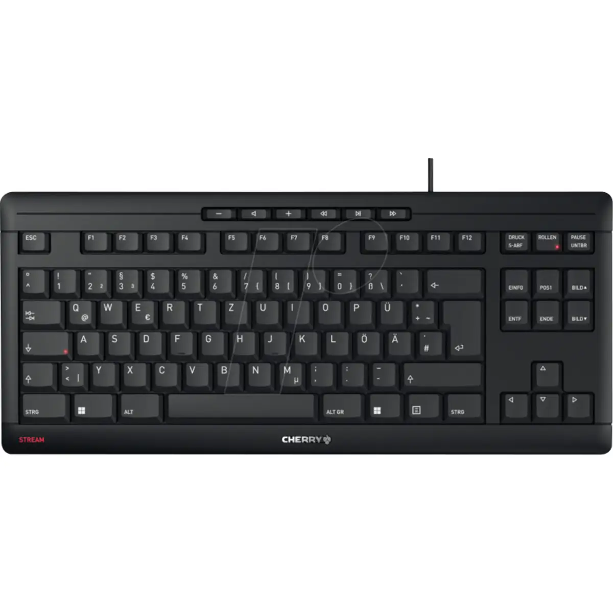 STREAM KEYBOARD TKL Tastatur USB Layout Deutsch Schwarz