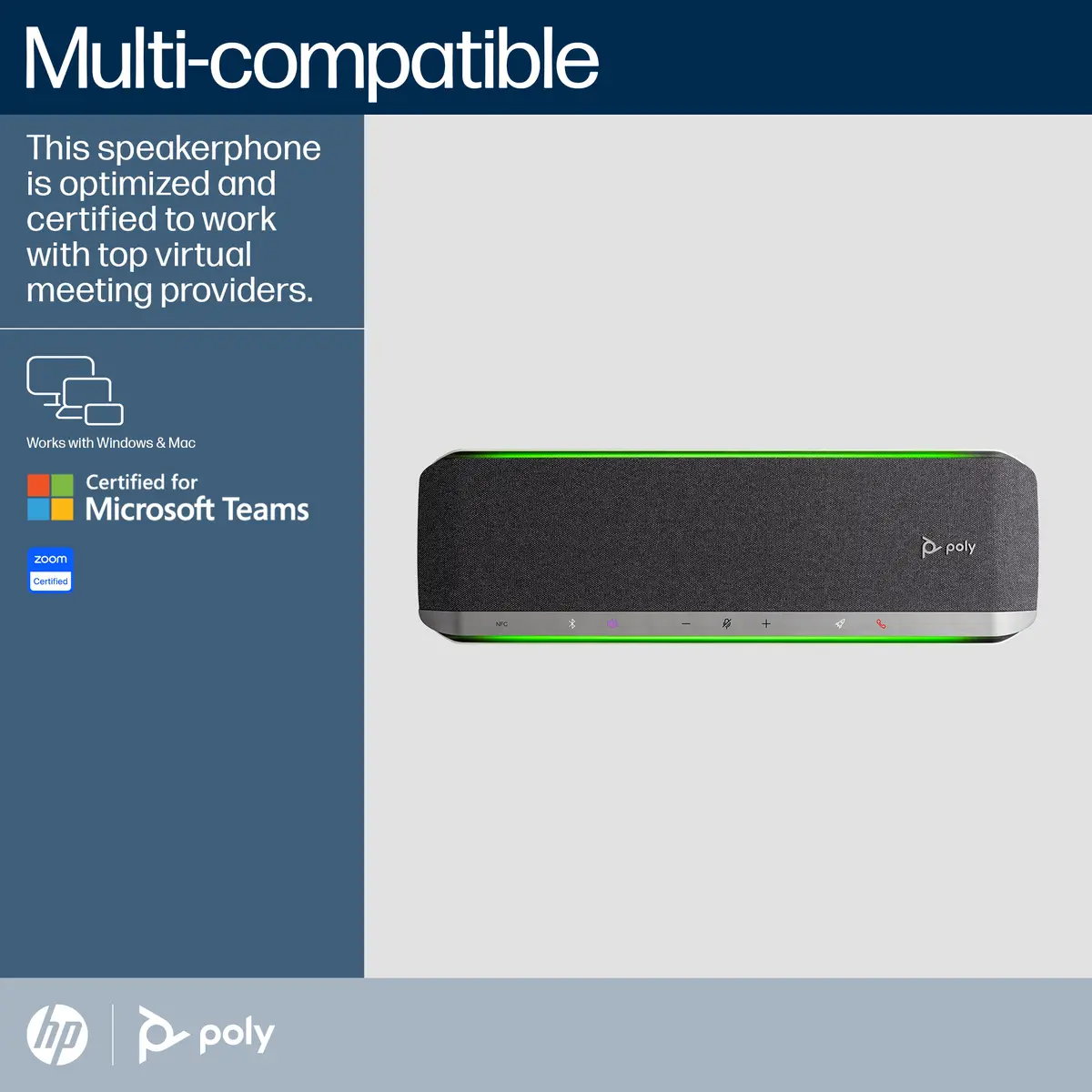 POLY Sync 60 Freisprecheinrichtung Universal Bluetooth Schwarz