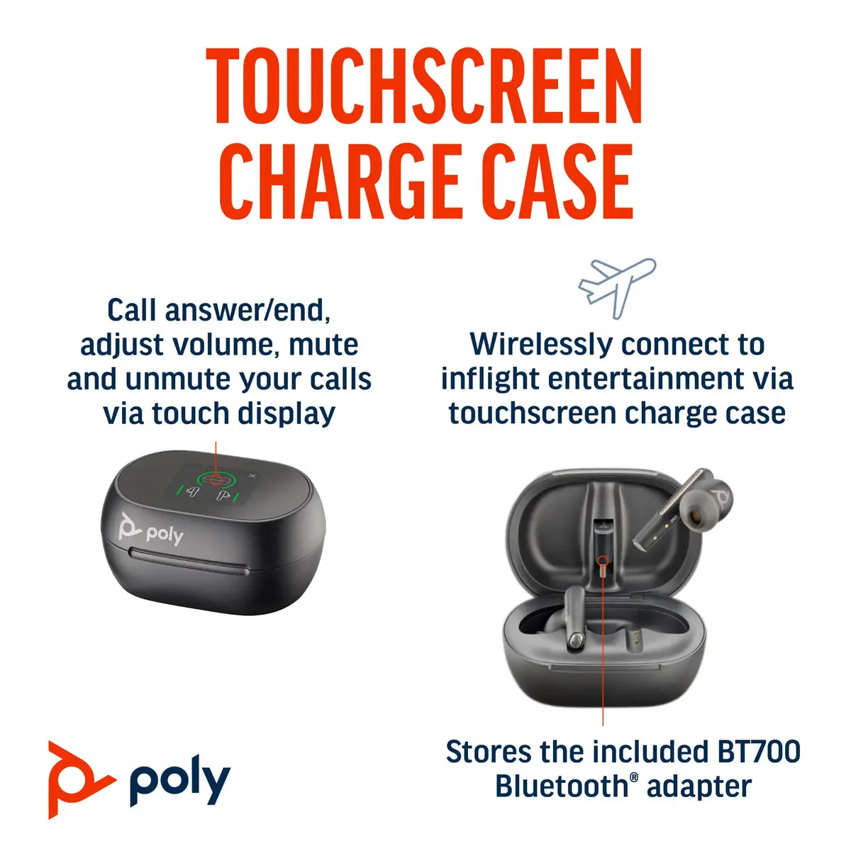 POLY Voyager Free 60+ Kopfhörer Kabellos im Ohr Büro/Callcenter Bluetooth Schwarz