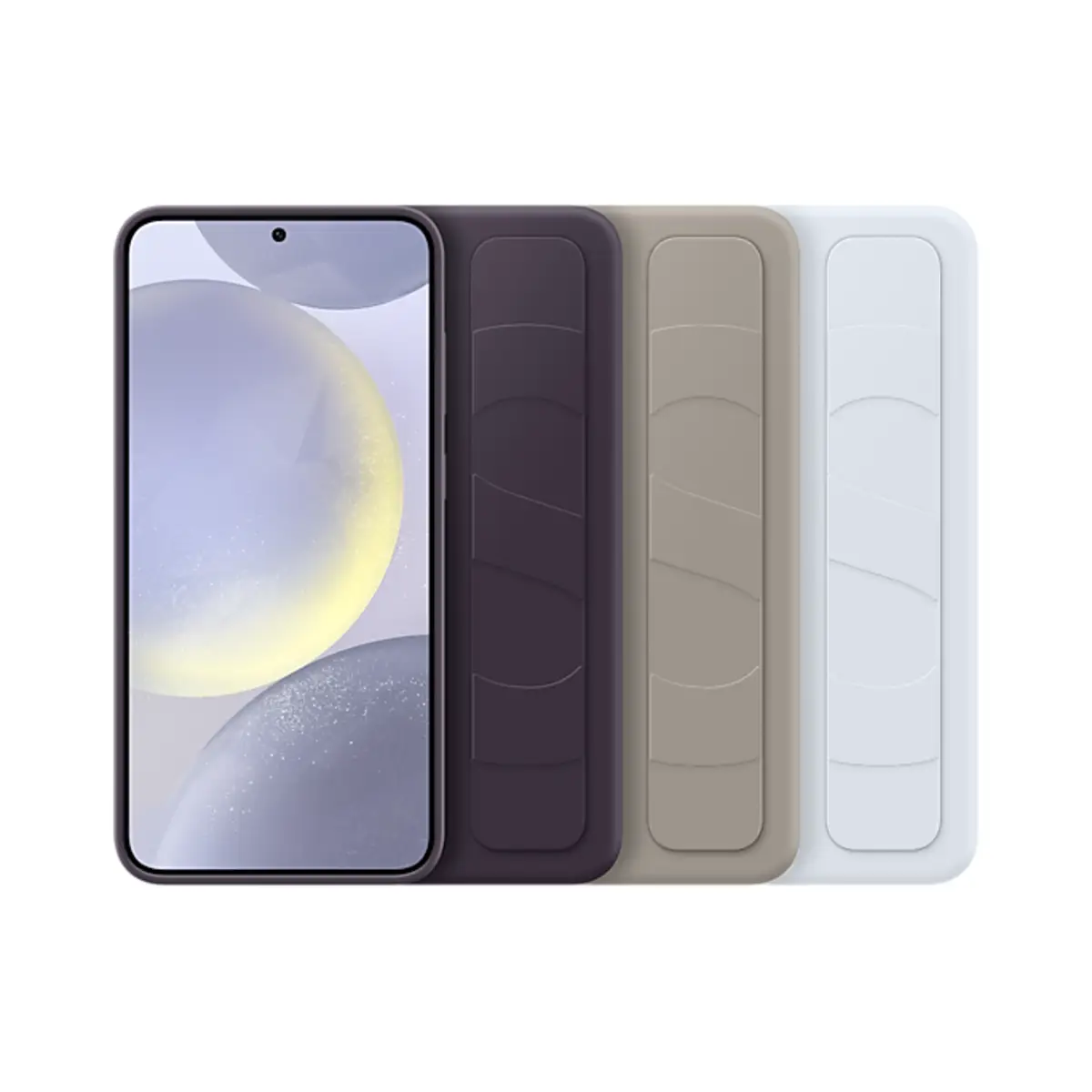 Standing Grip Case für Galaxy S24+ Light Blue